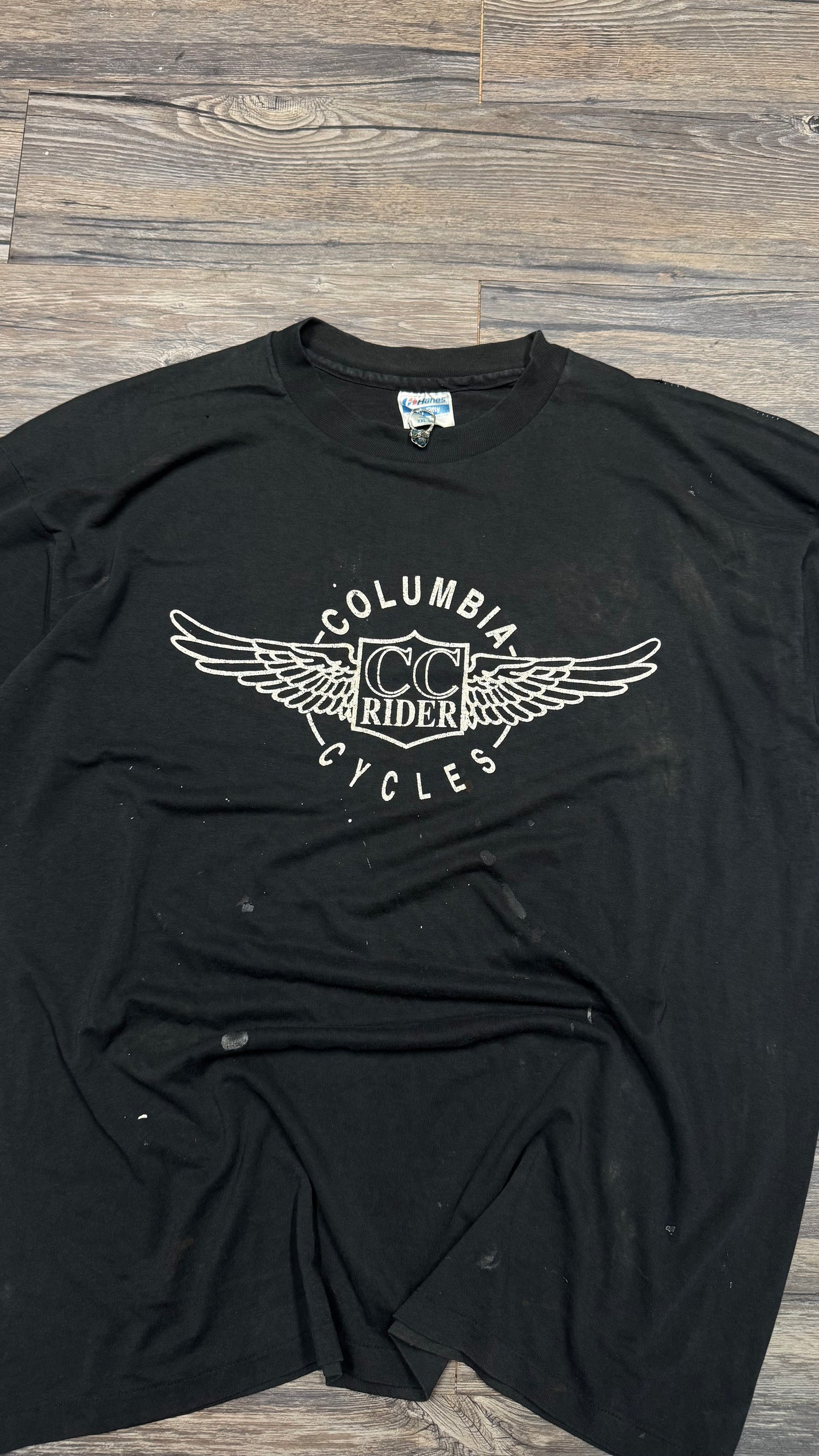 DISTRESSED COLUMBIA CYCLES TEE (XL)