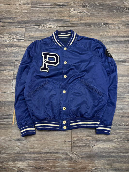 POLO RALPH LAUREN REVERSIBLE VARSITY LETTER JACKET (L)