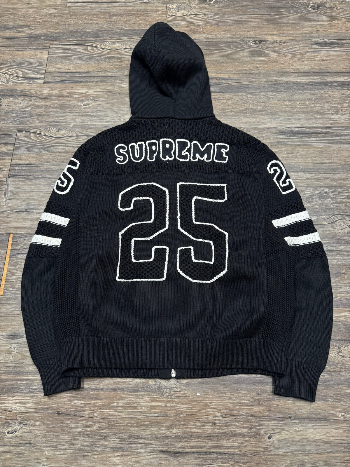 SUPREME SS/25 SPORT CROCHET ZIP-UP HOODIE (M)