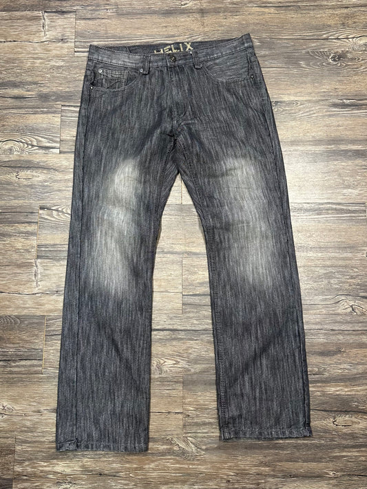 HELIX SLIM FIT GRUNGE DENIM (34)