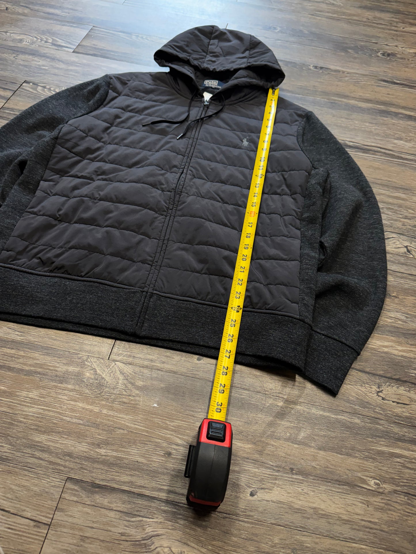 POLO RALPH LAUREN HYBRID FULL ZIP SWEATSHIRT (L)