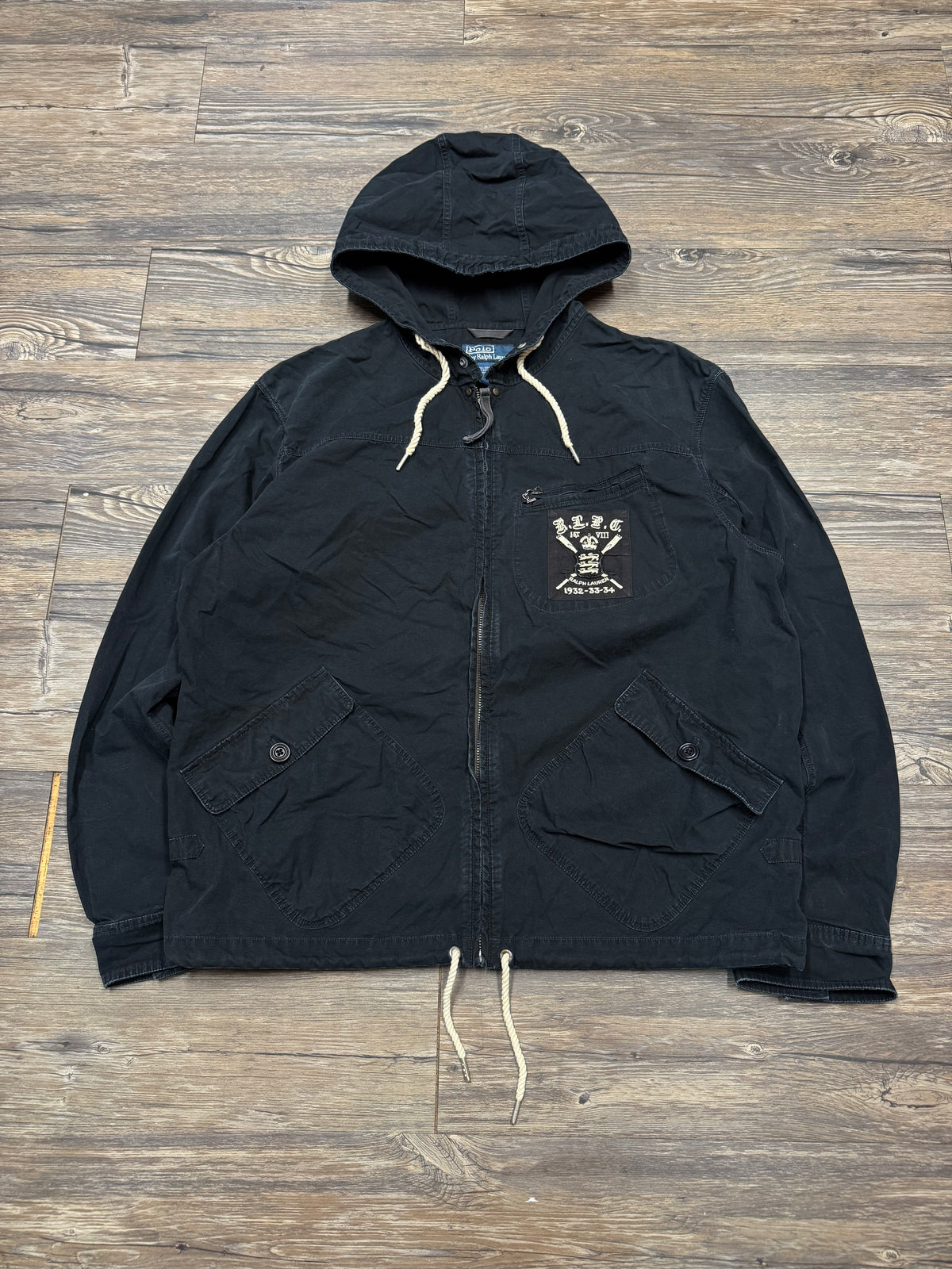 POLO RALPH LAUREN RLFC LIONS FULL ZIP CANVAS JACKET (L)