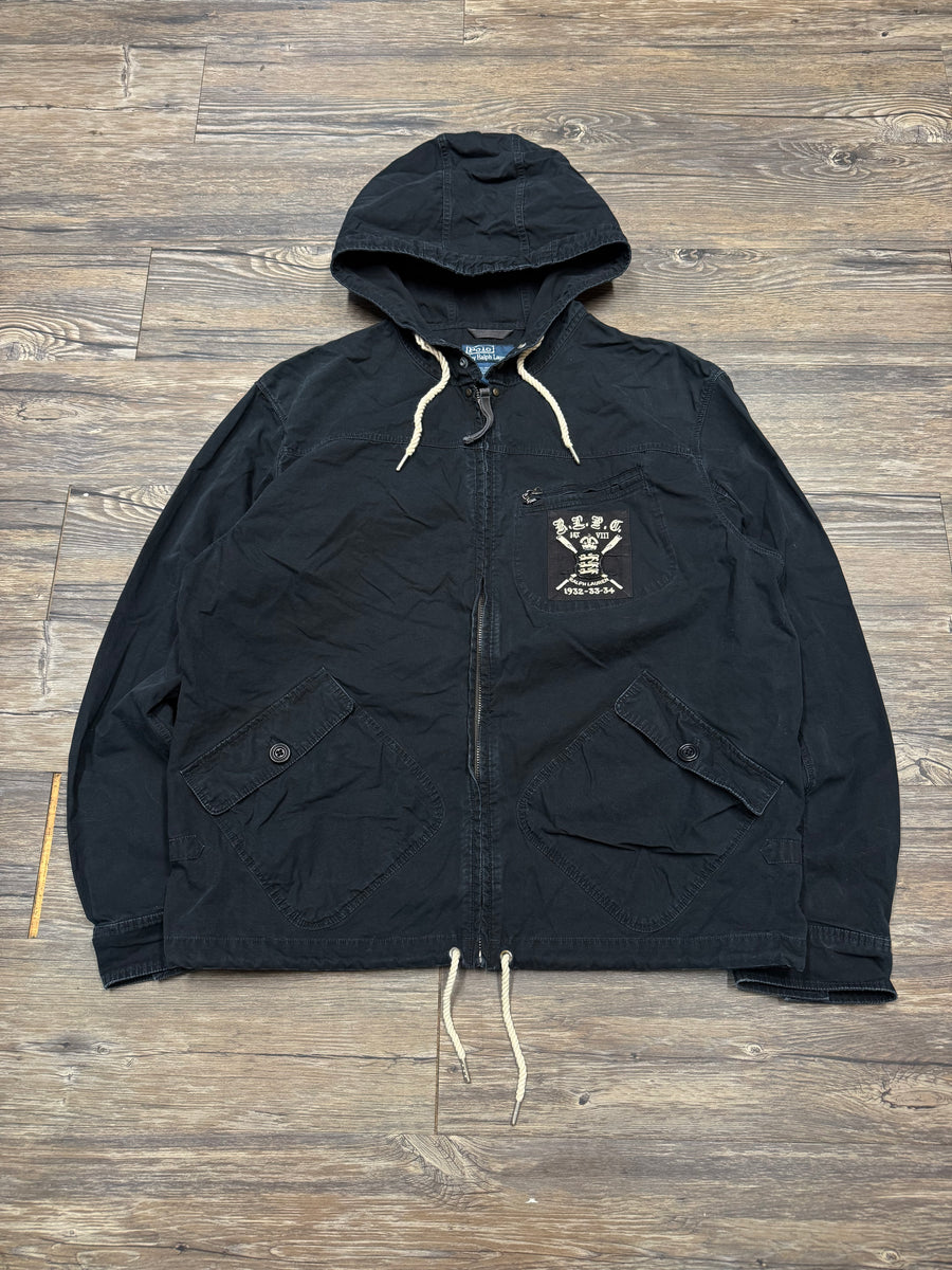 POLO RALPH LAUREN RLFC LIONS FULL ZIP CANVAS JACKET (L)