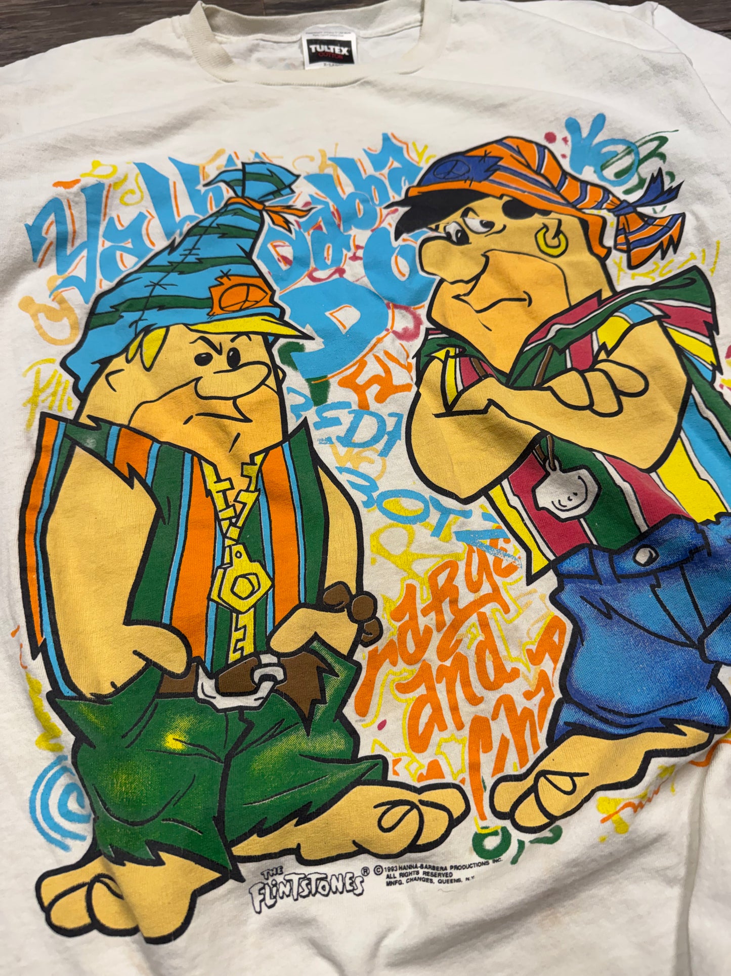 VINTAGE FLINSTONES AOP T SHIRT (XL)