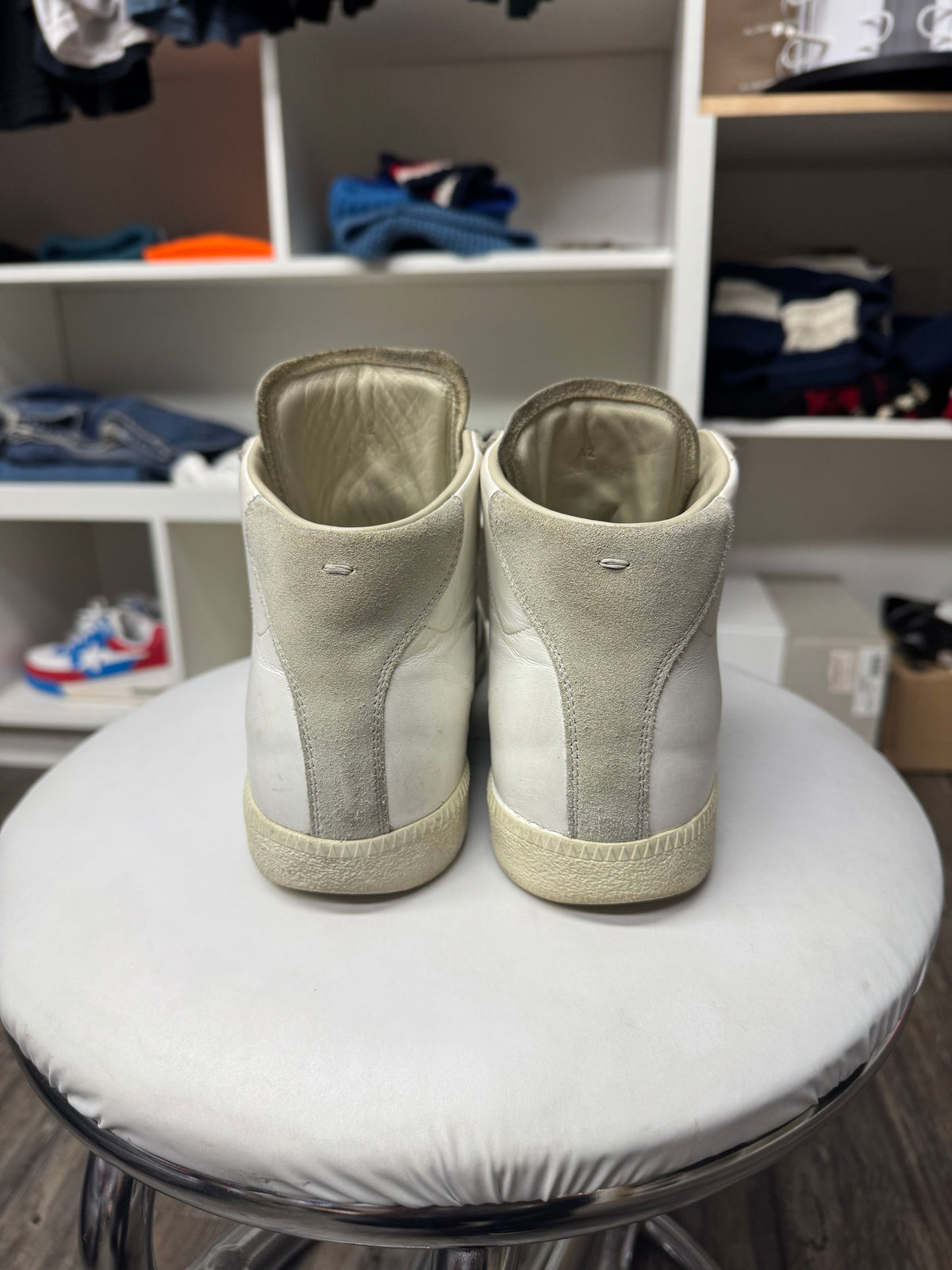 MAISON MARGIELA HI-TOP CLASSIC WHITE GATS (42)
