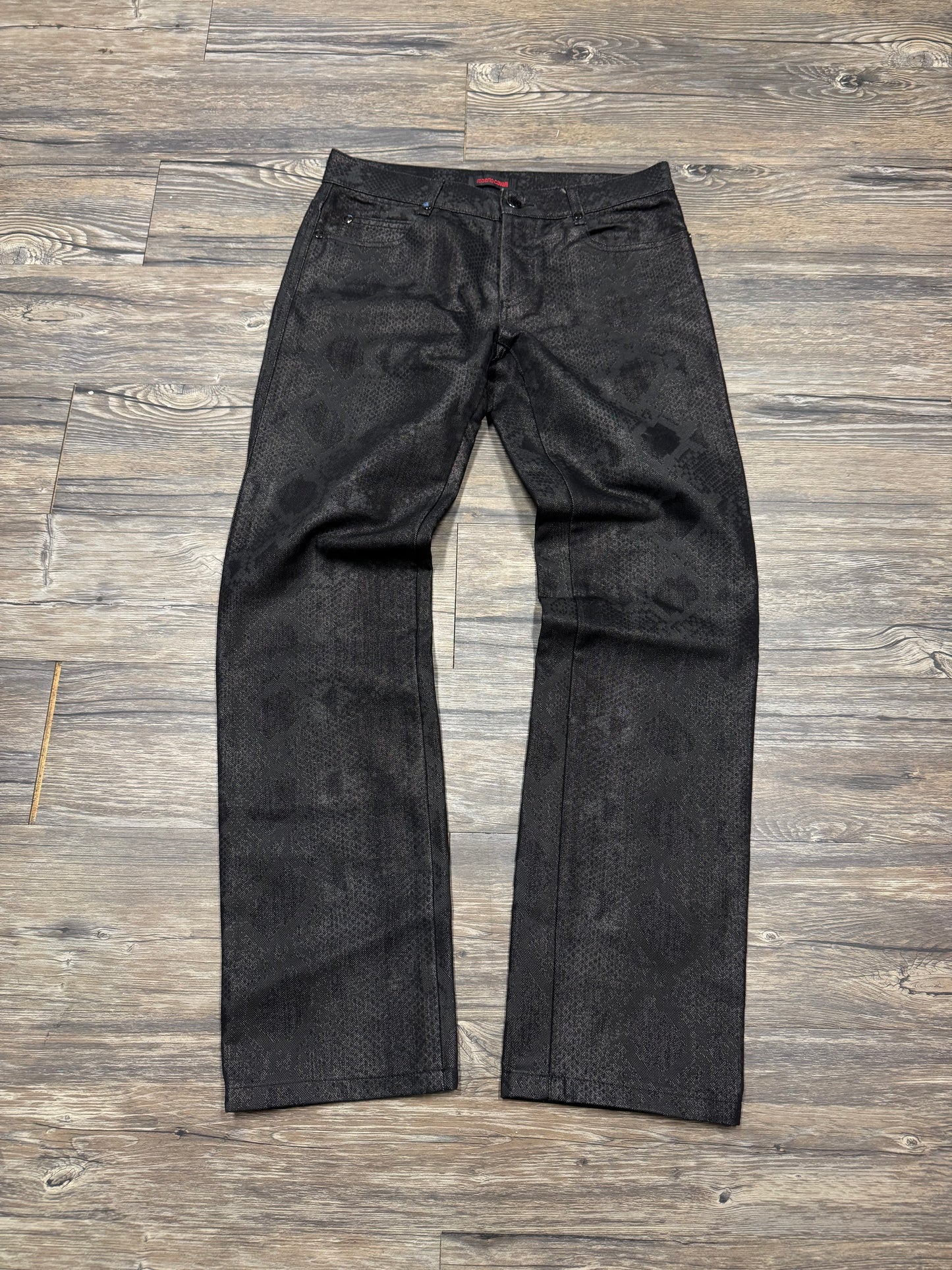 ROBERTO CAVALLI AW2007 OBSCURE PYTHON JEANS (30)