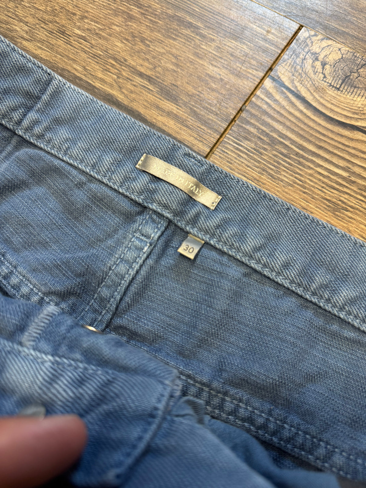 DIOR LIGHT BLUE SLIM DENIM JEANS (30)