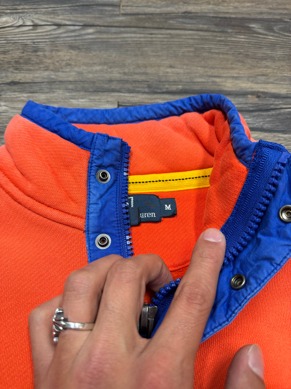POLO RALPH LAUREN MOUNTAIN MOCK NECK PULLOVER (M)