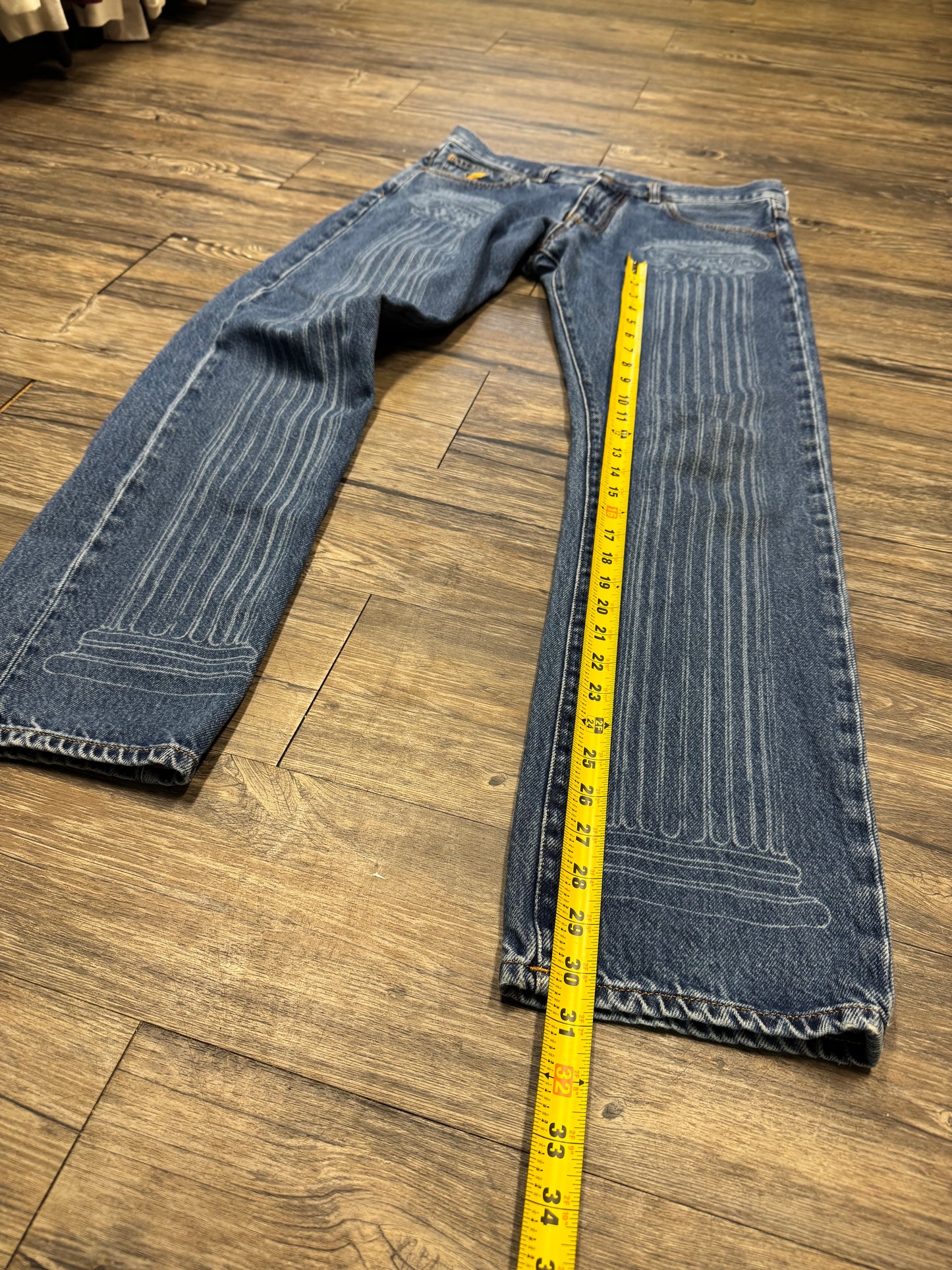 VIVIENNE WESTWOOD COLUMN DENIM JEANS (32)