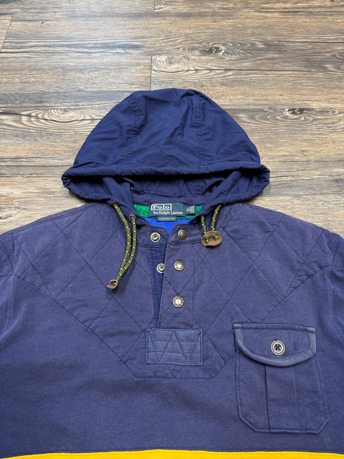 POLO RALPH LAUREN QUARTER-BUTTON UTILITY JACKET (XL)