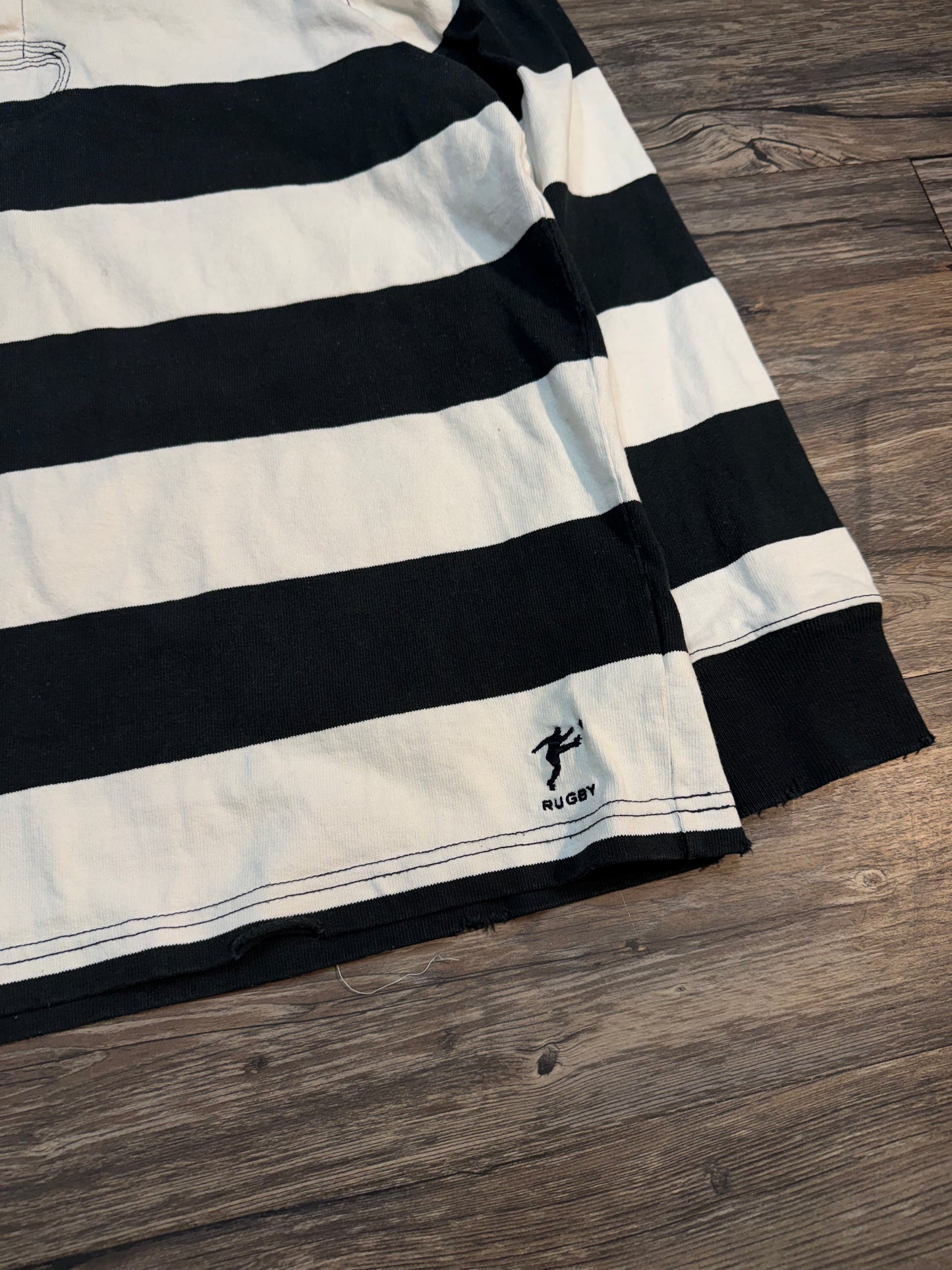 VINTAGE RALPH LAUREN STRIPED RUGBY POLO (L)