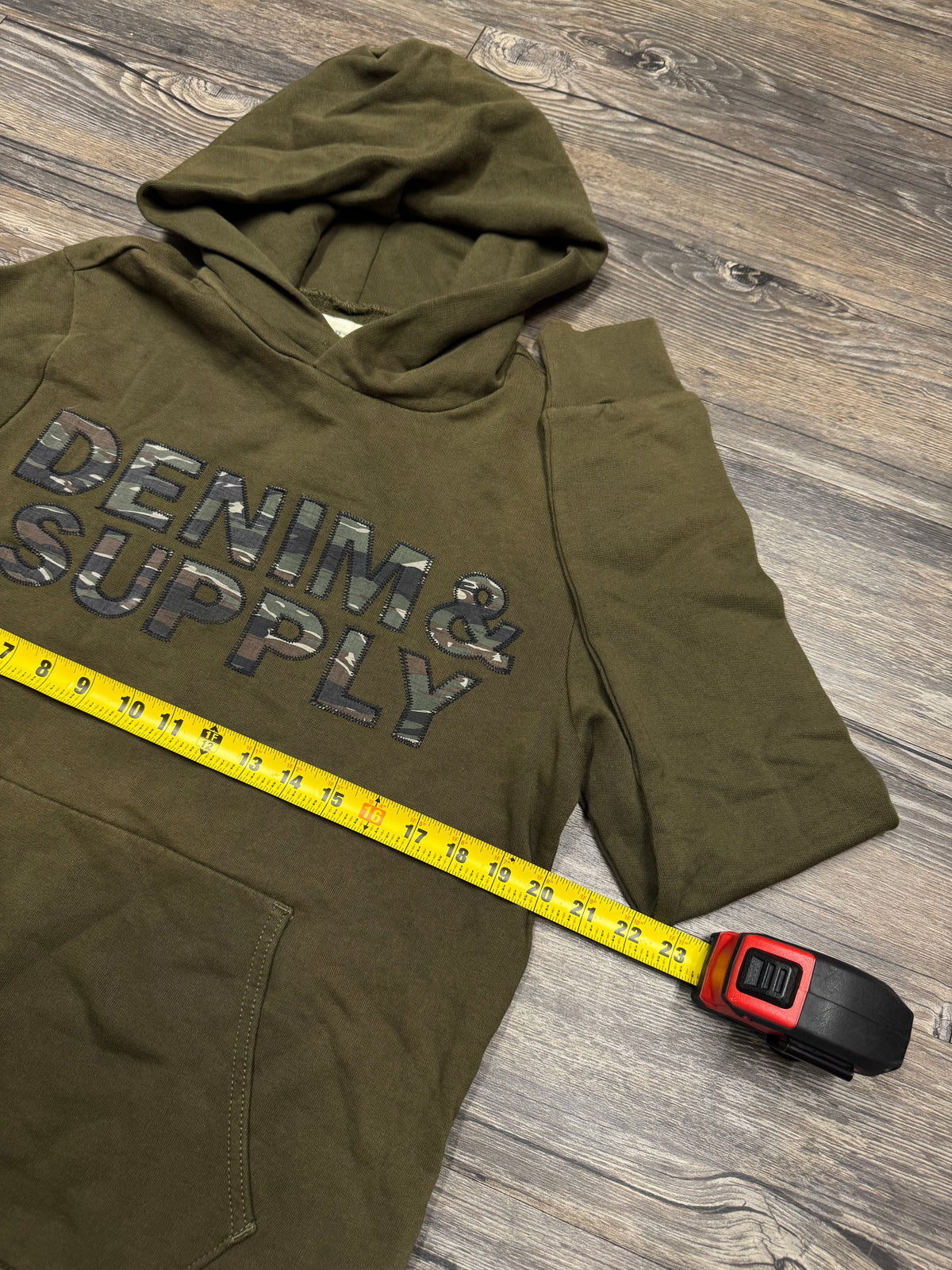 POLO RALPH LAUREN DENIM & SUPPLY CAMO LOGO HOODIE (M)