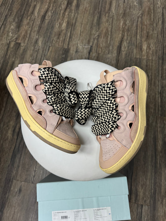 LANVIN LIGHT PINK CURB MULES (11)
