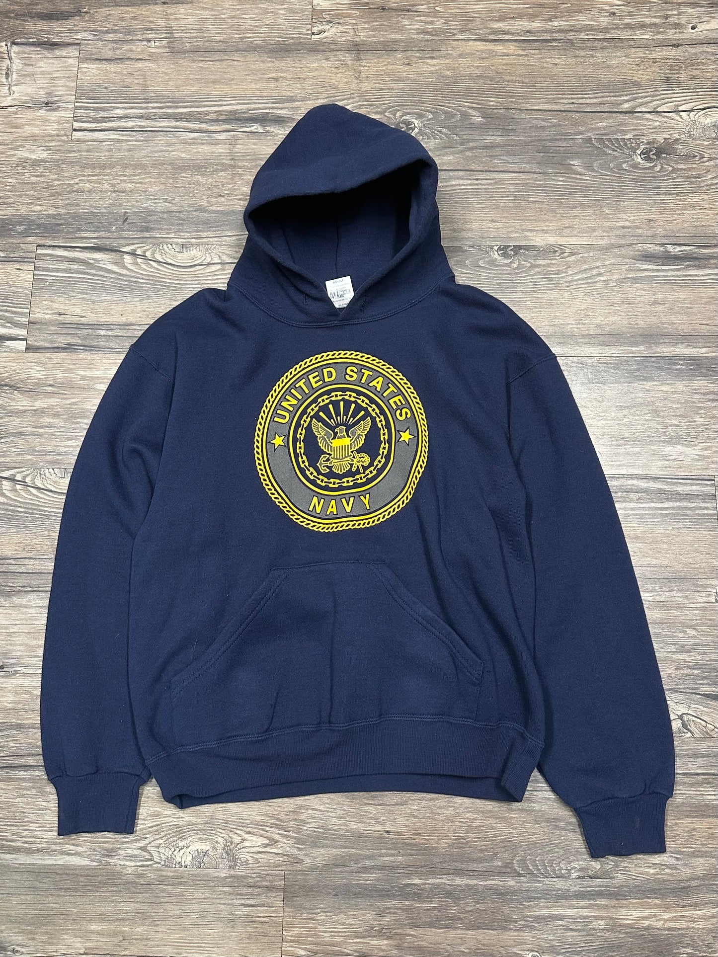 UNITED STATES NAVY GRAPHIC LOGO HOODIE (MEDIUM)