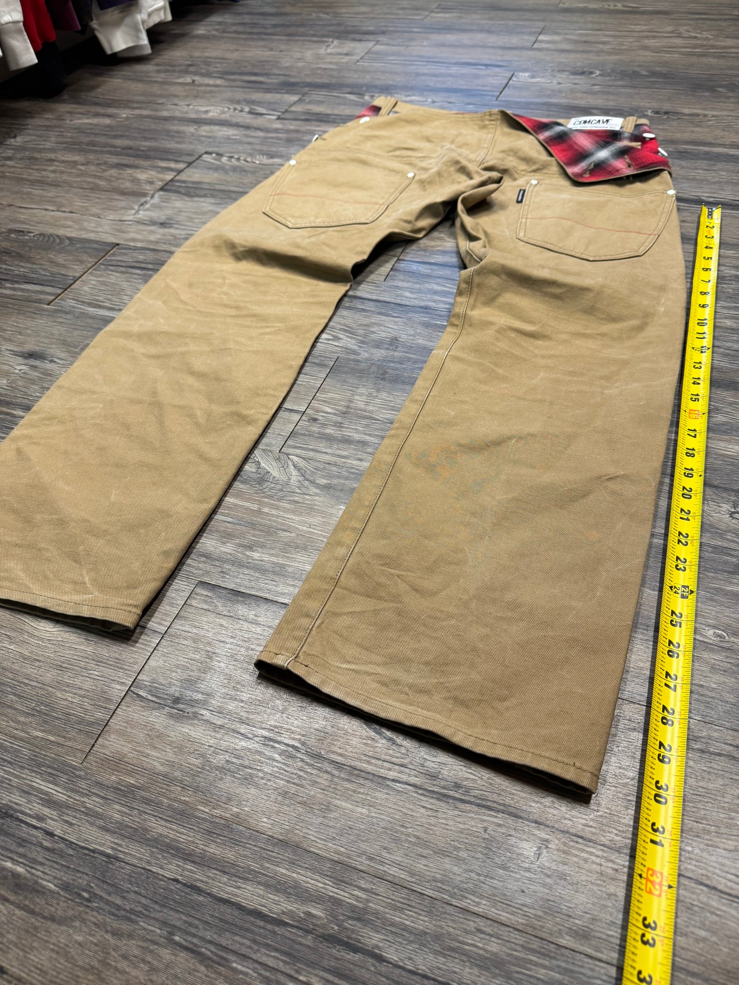 CONCAVE BUTTON FLAP WORK PANTS (34)