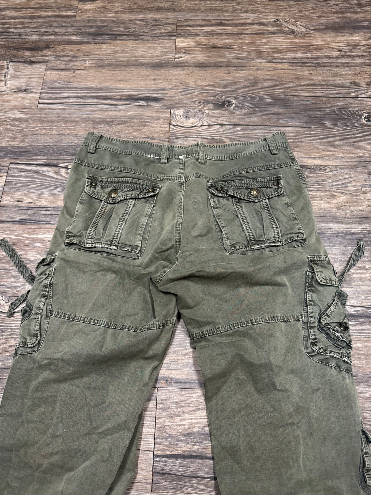 WANG CHENG RAVE STYLE CARGO PANTS (36)