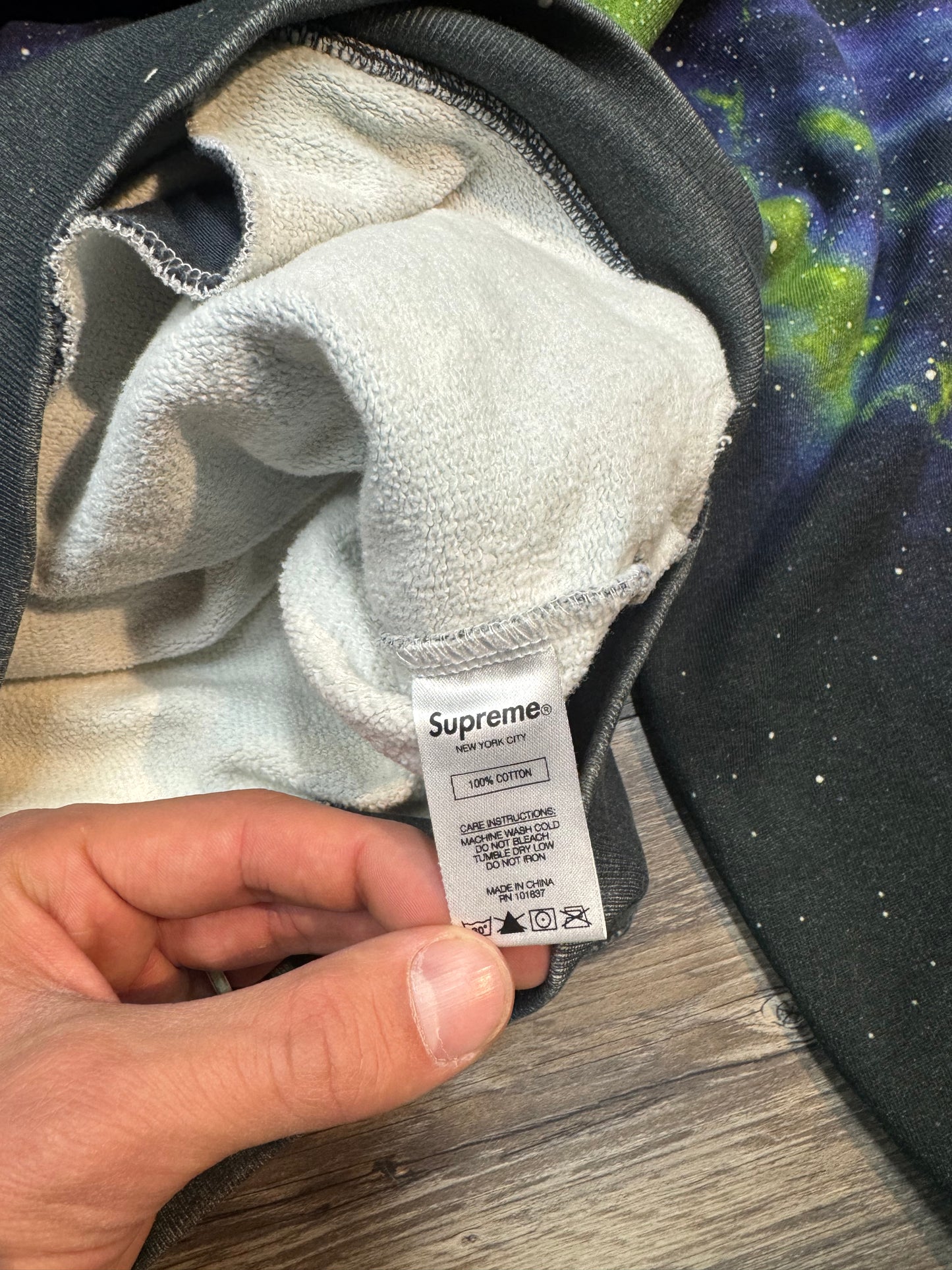 SUPREME X UNDERCOVER PUBLIC ENEMY ALL OVER GRAPHIC HOODIE (MEDIUM)