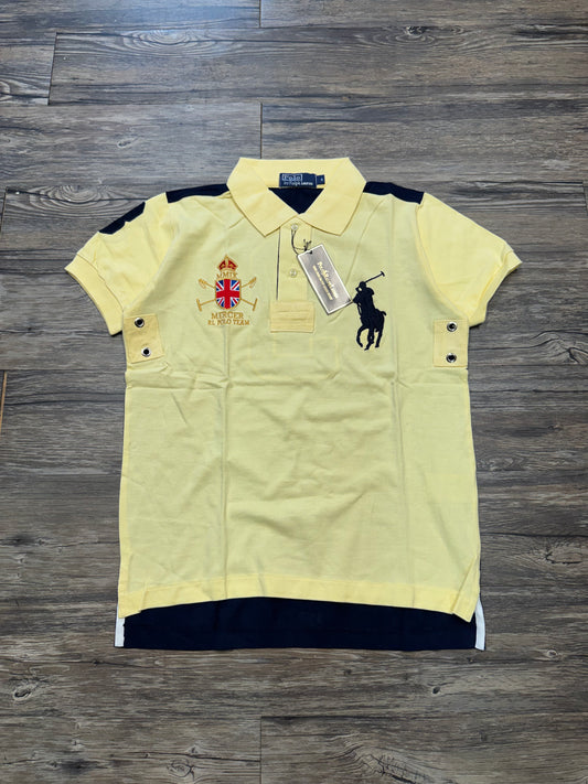 RALPH LAUREN BIG PONY 2-TONE POLO (M)