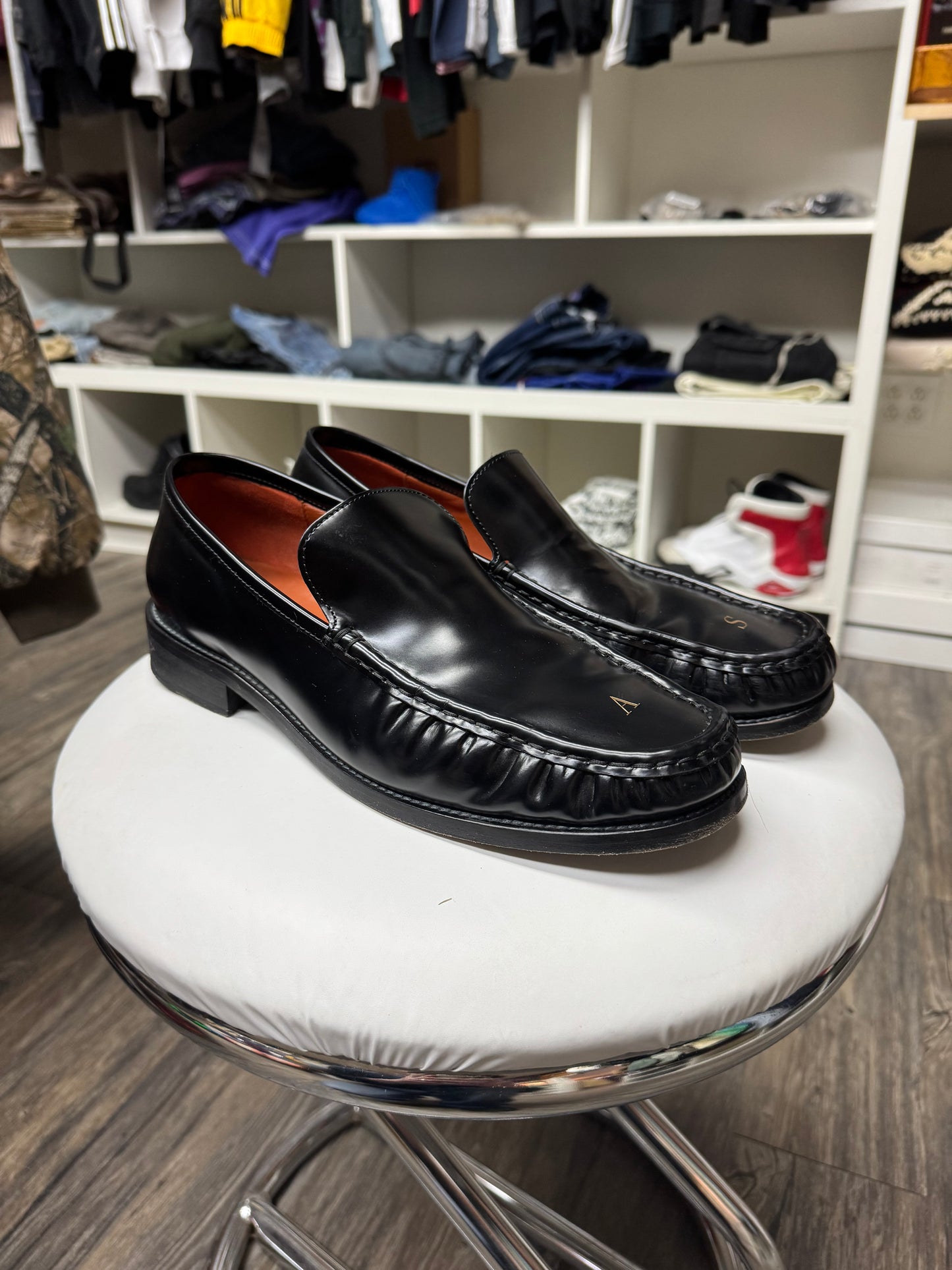 ACNE STUDIOS AS BLACK LOAFERS (10.5)