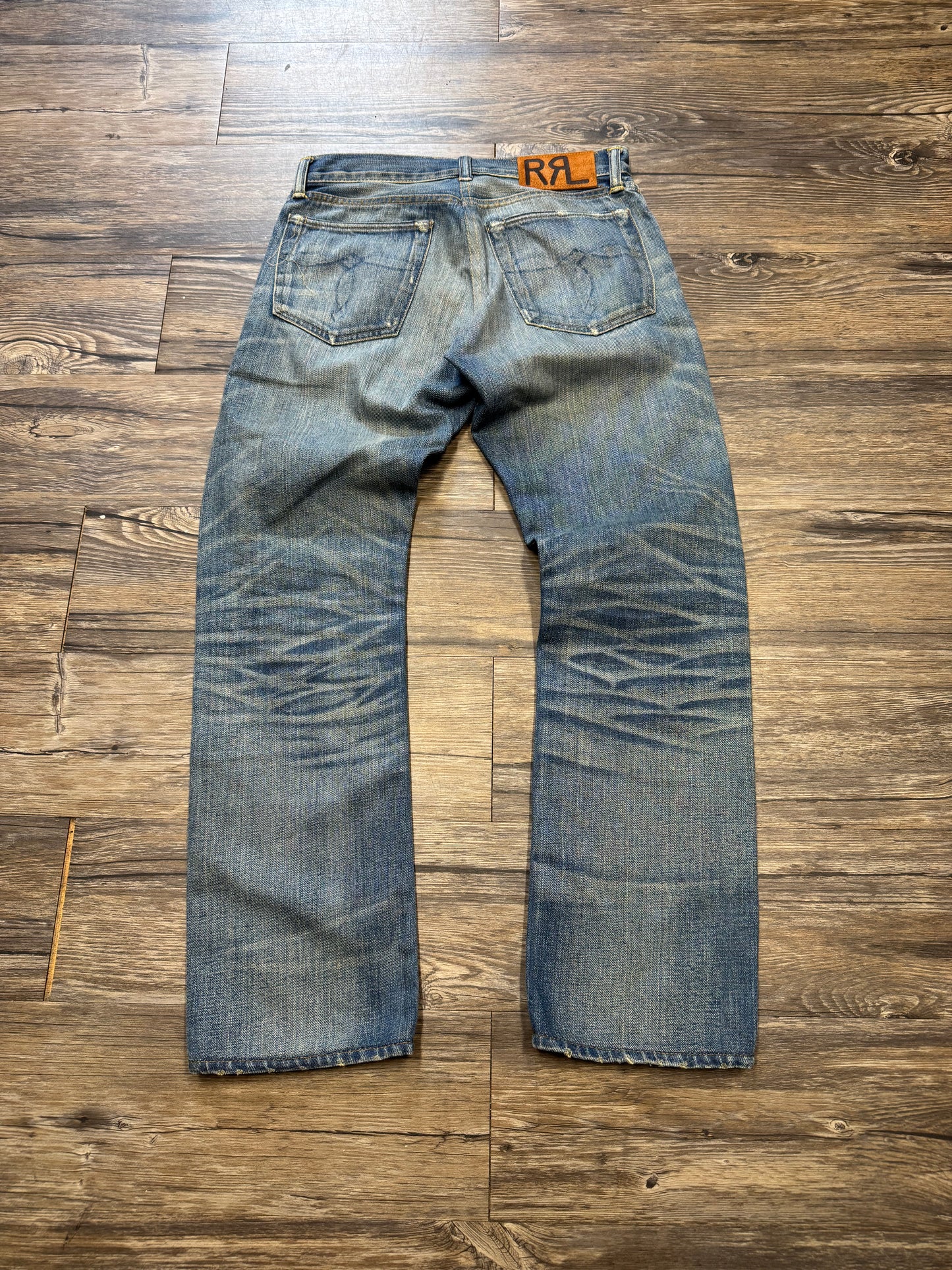 DOUBLE RL LIGHTWASH STRAIGHT LEG JEANS (29)
