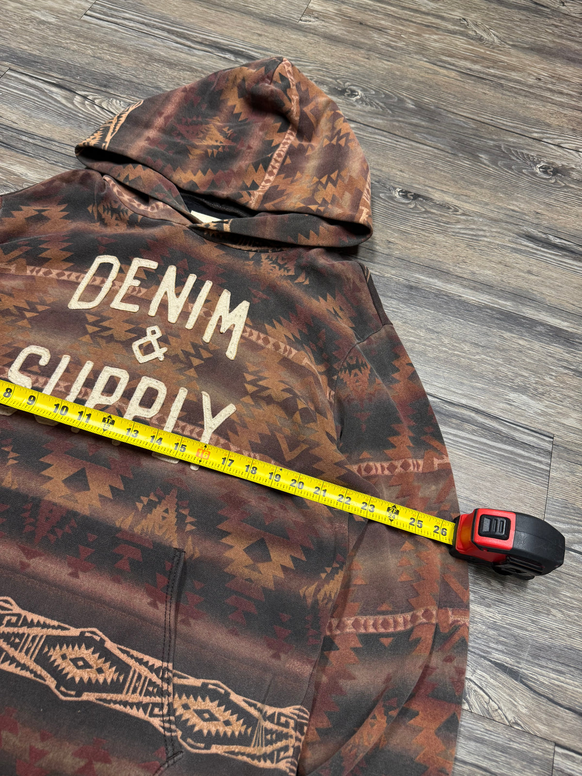 POLO RALPH LAUREN DENIM & SUPPLY AZTEC HOODIE (L)