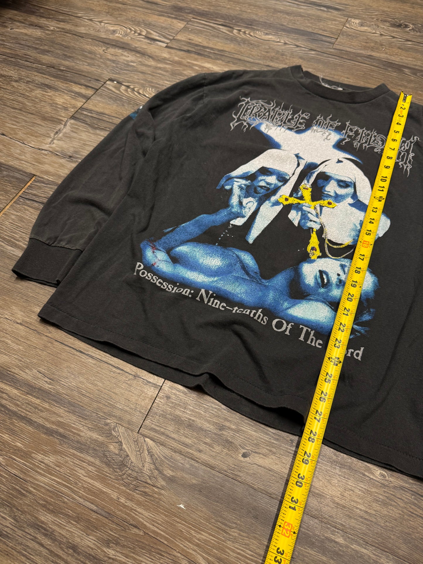 CRADLE OF ‘FILTH DECADENCE IS A VIRTUE’ FADED BOXY LONGSLEEVE (L)