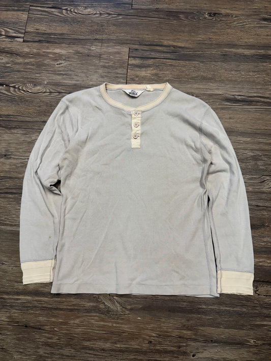 VINTAGE WOOLRICH BABY BLUE HENLEY (L)