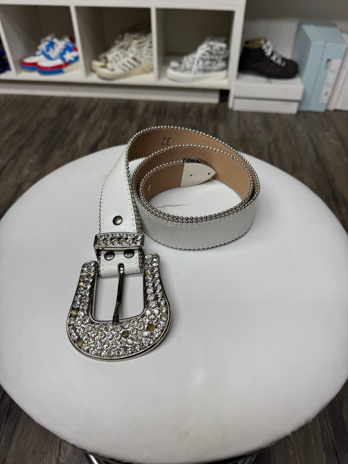 B.B SIMON CLASSIC RHINESTONE BELT (OS)