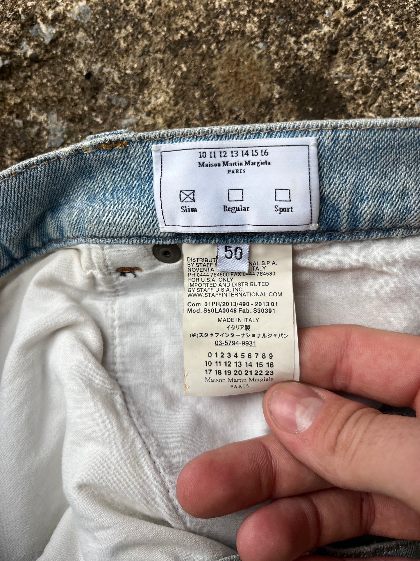 MAISON MARGIELA RAW HEM JEANS (34)