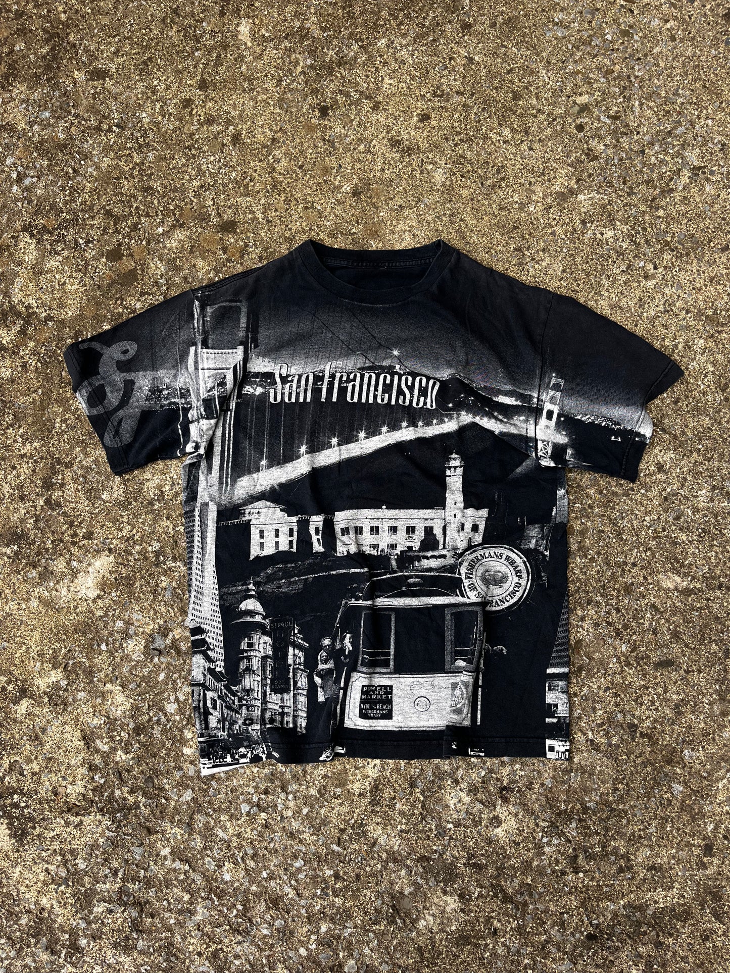 VINTAGE SAN FRANCISCO AOP TEE (LARGE)