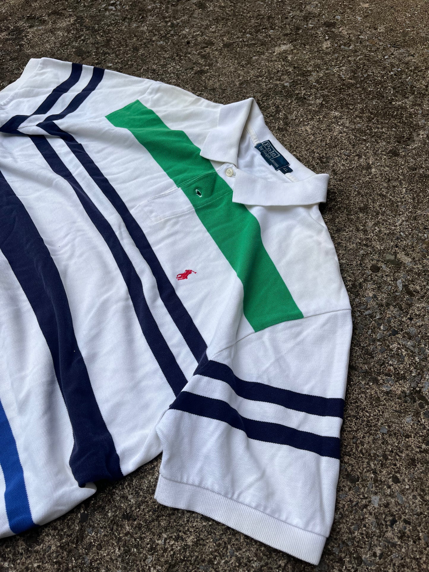 VINTAGE STRIPED RALPH LAUREN POLO (XL)