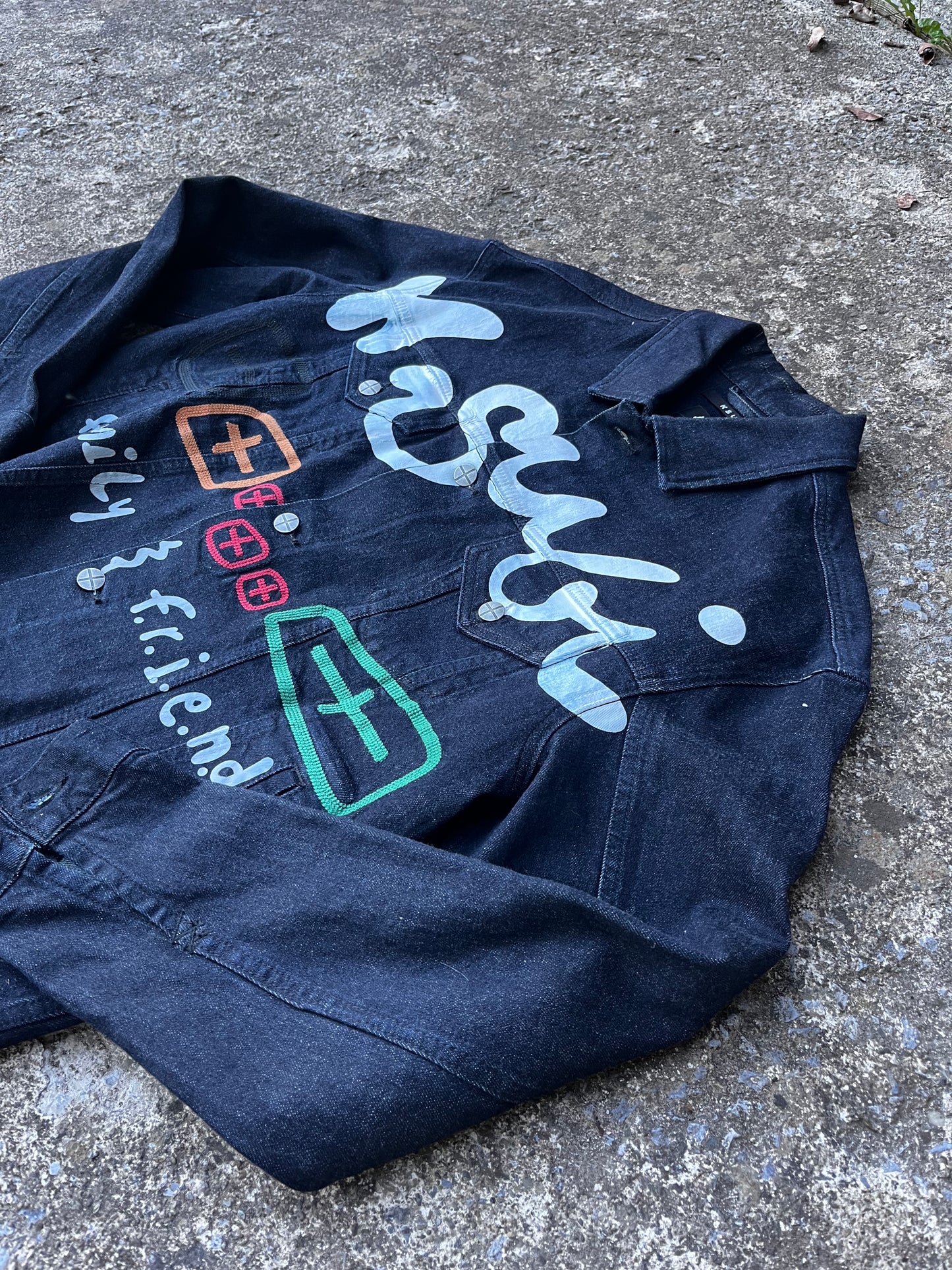 FRIENDS AND FAMILY KSUBI PAINTED JACKET (S)