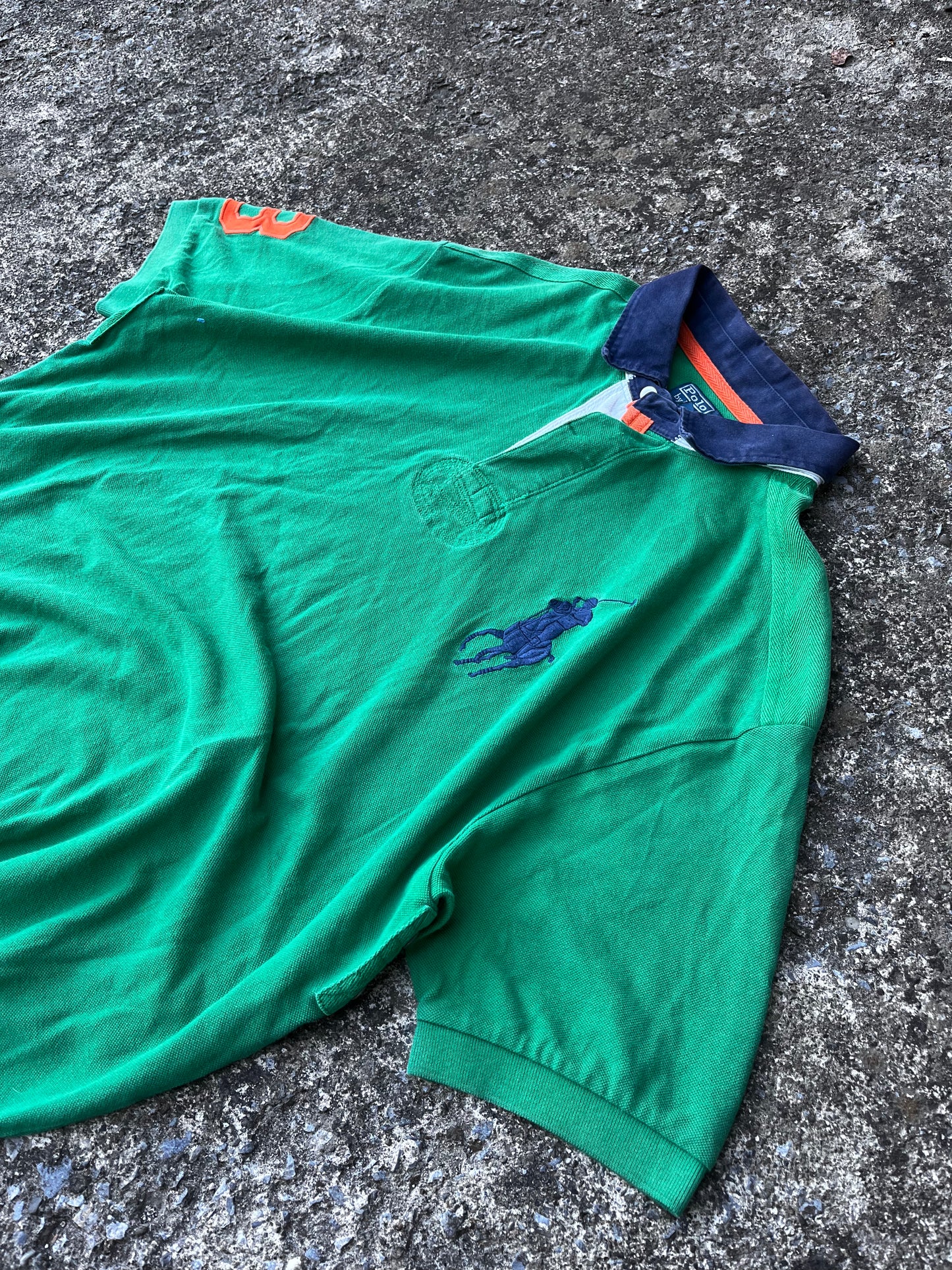 VINTAGE RALPH LAUREN BIG LOGO POLO (XL)