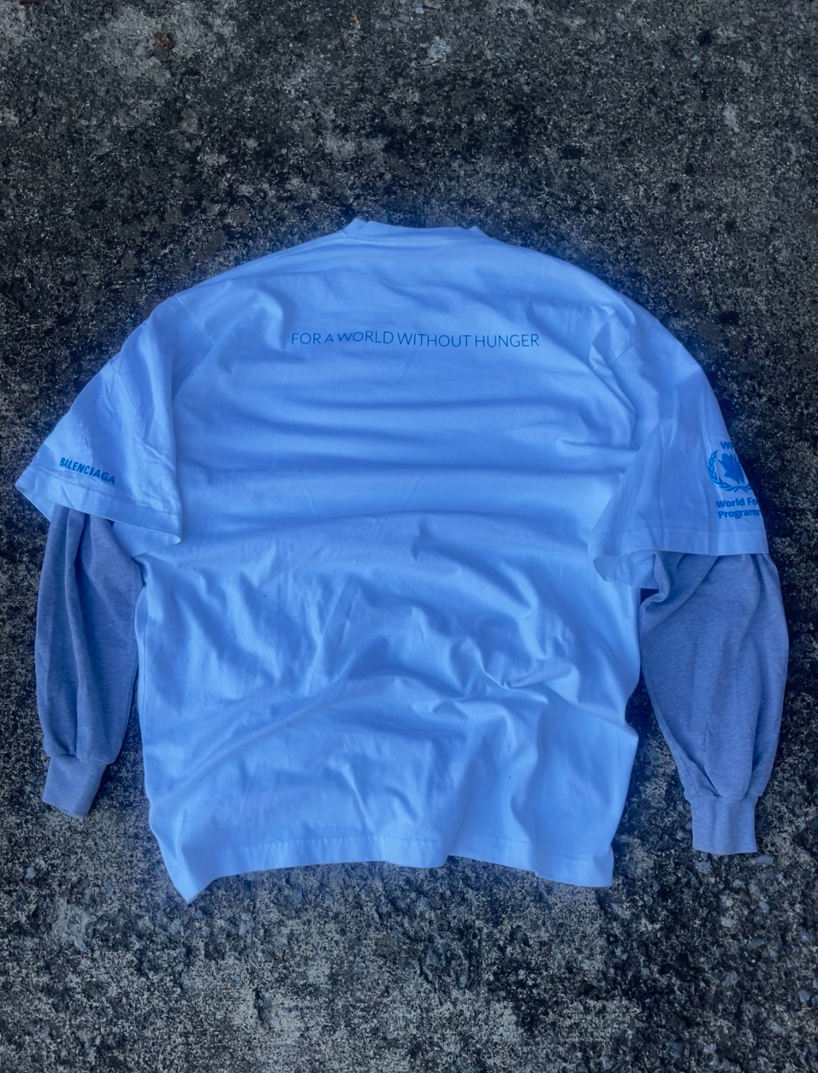 BALENCIAGA WFP DOUBLE SLEEVE TEE (L)