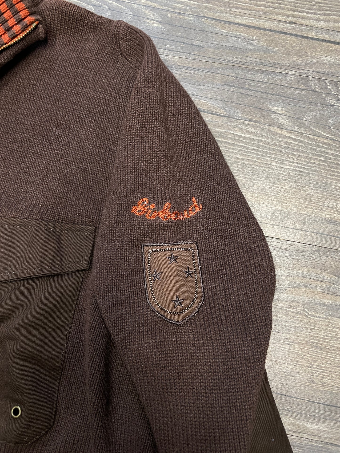 VINTAGE MARITHE FRANCOIS GIRBAUD KNIT TRACK JACKET (XL)