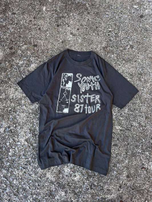 VINTAGE 1987 SONIC YOUTH SISTER TOUR TEE (M)