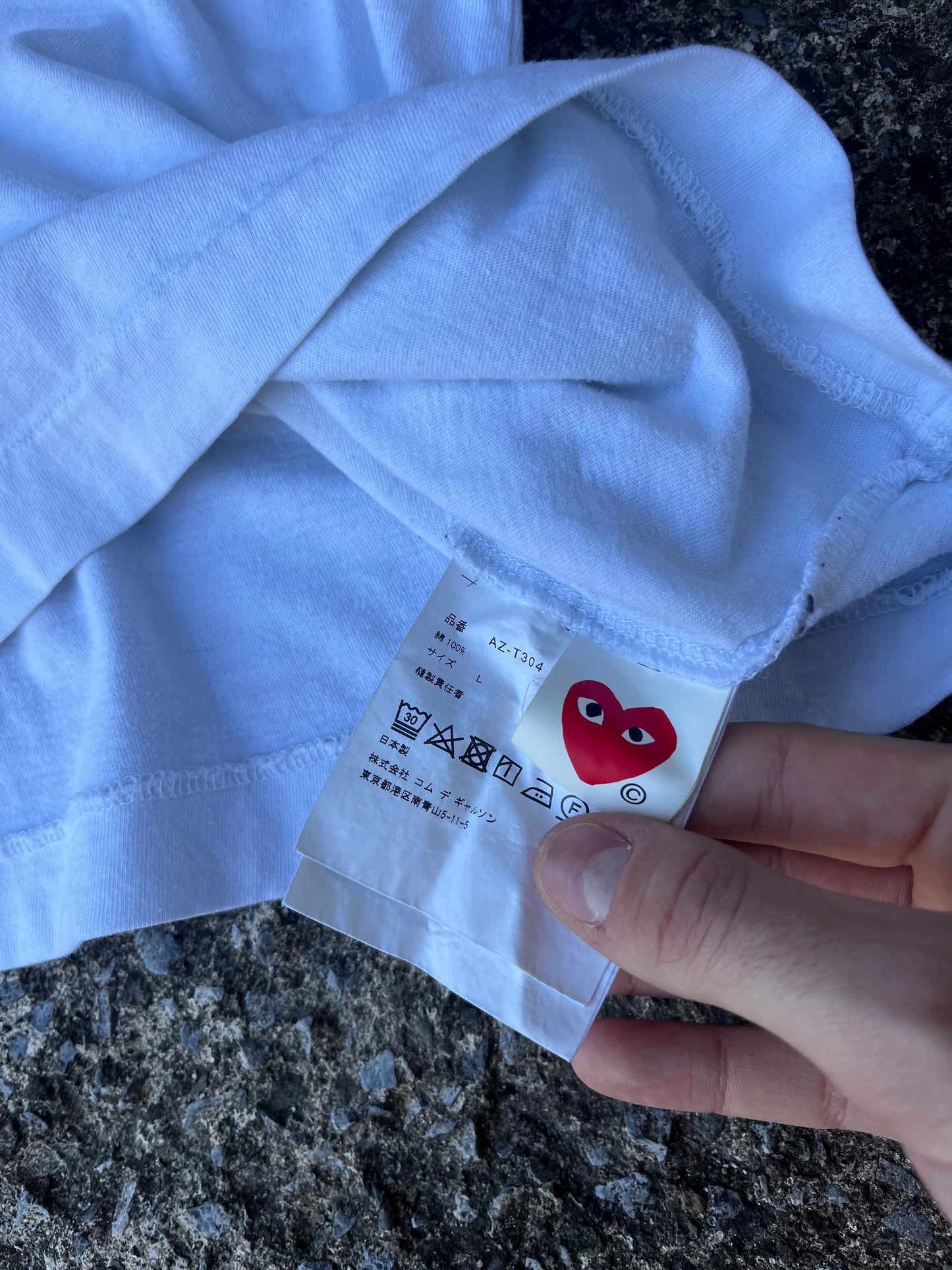 COMMES DES GARCON PLAY LOGO TEE