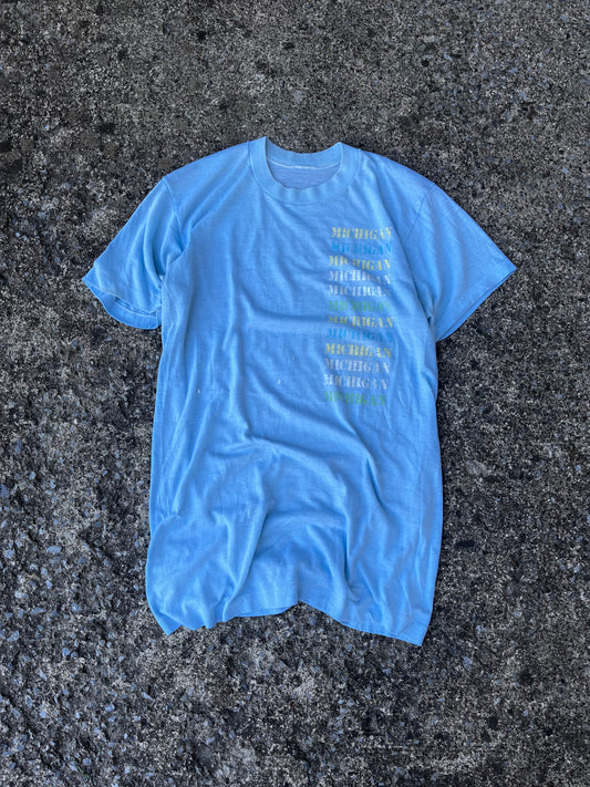 VINTAGE SINGLE STITCH MICHIGAN TEE (M)