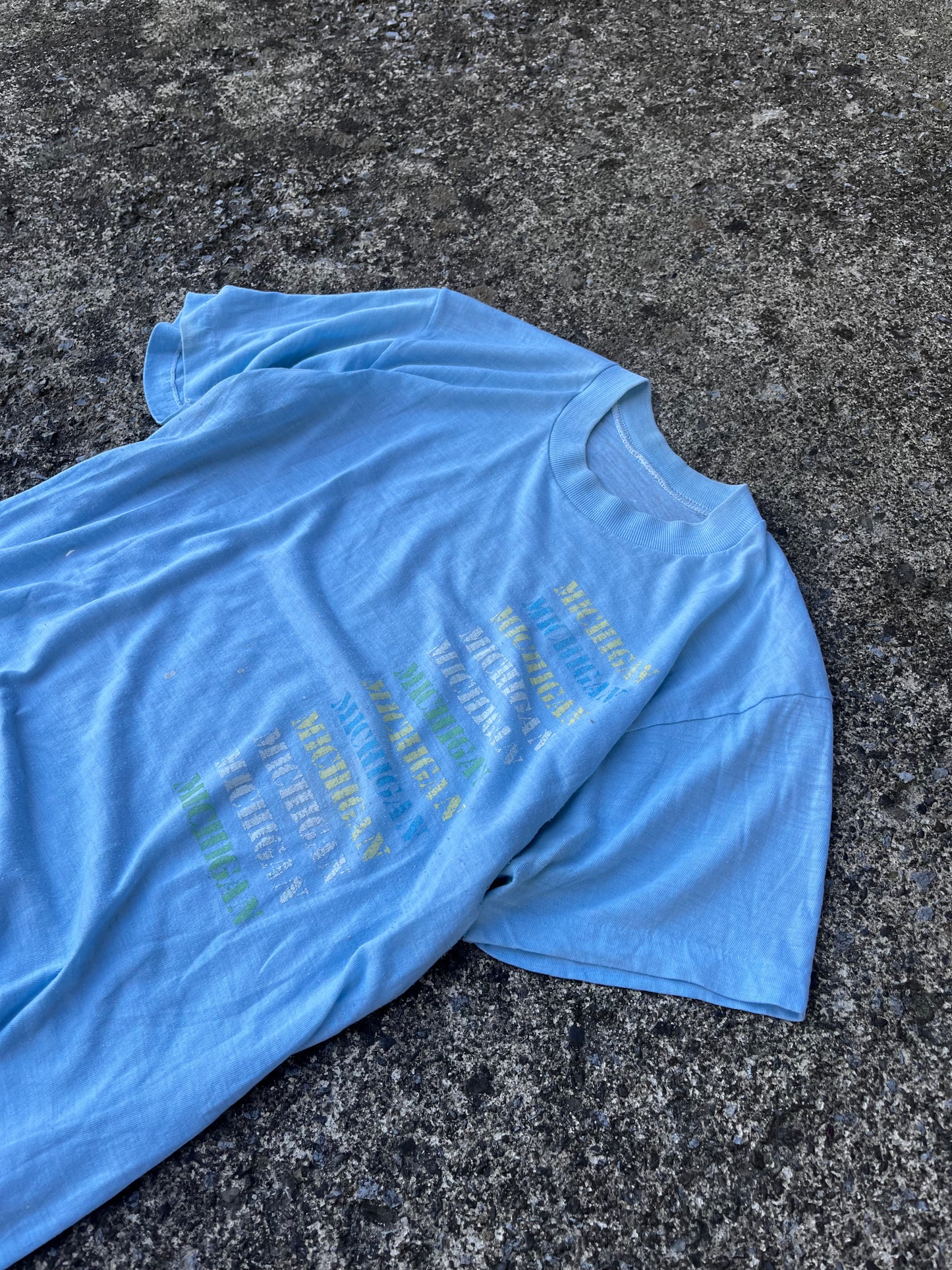 VINTAGE SINGLE STITCH MICHIGAN TEE (M)