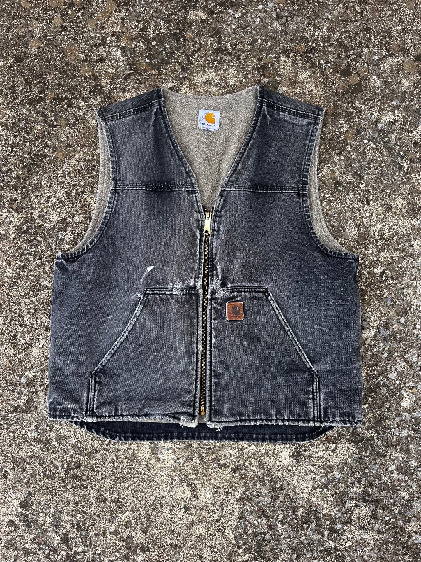 VINTAGE CARHARTT SHEARLING VEST (M)