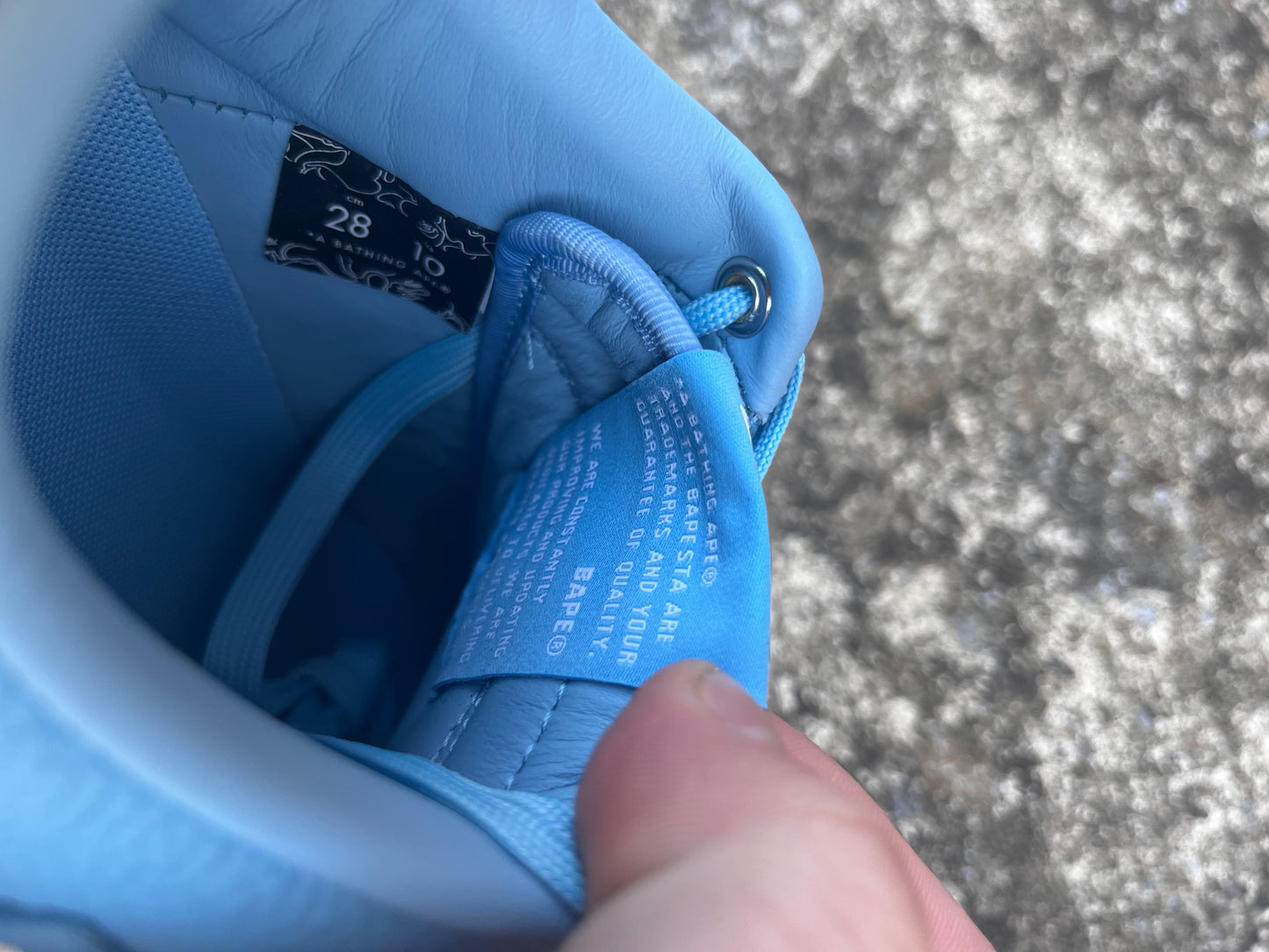 A BATHING APE BAPESTA FORCES (10.5)