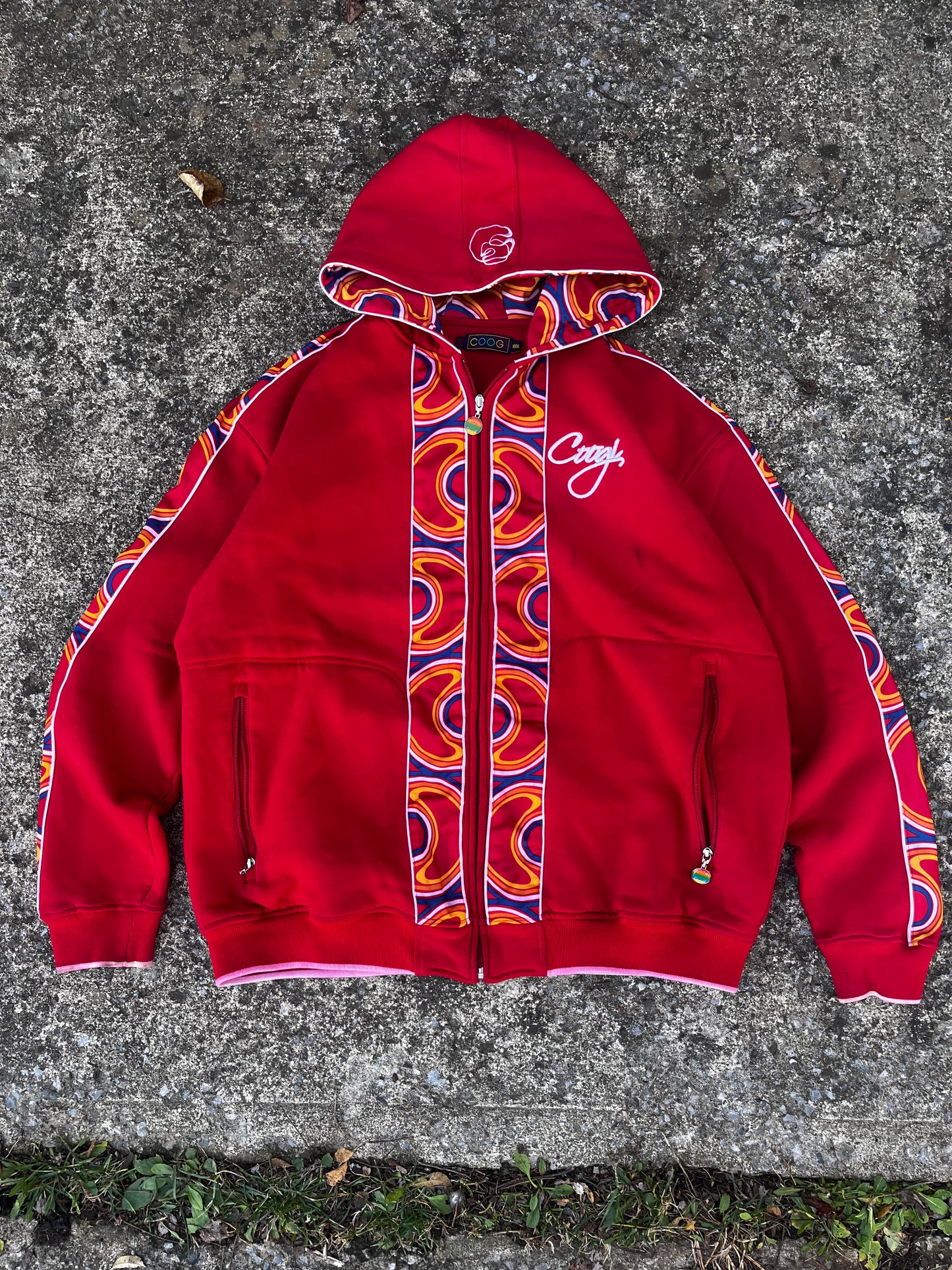 COOGI LINED ZIP UP HOODIE (XXL)