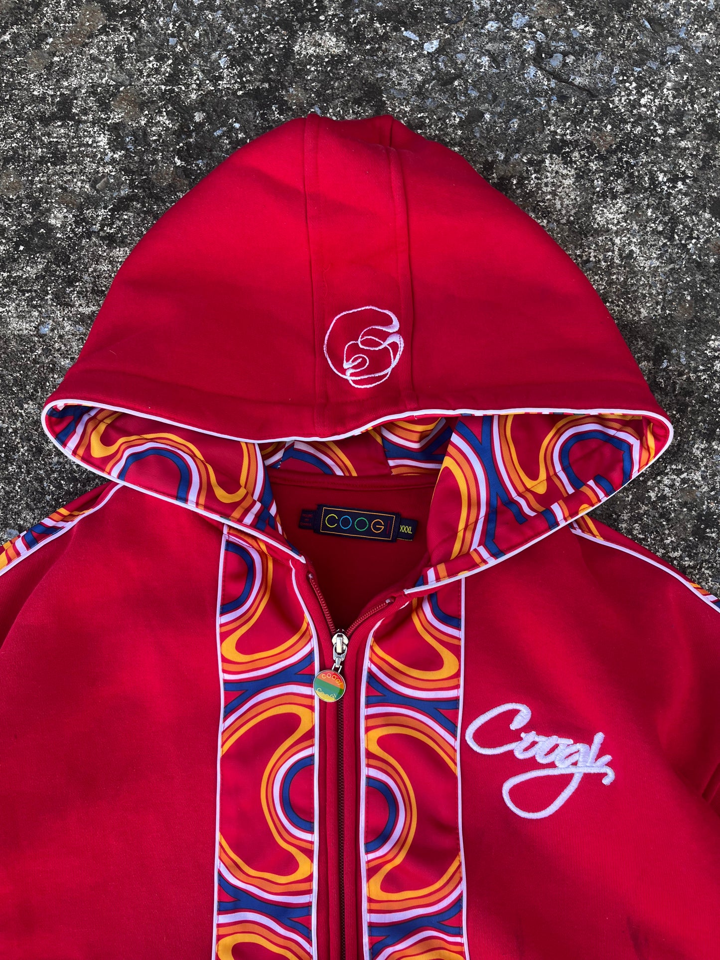 COOGI LINED ZIP UP HOODIE (XXL)