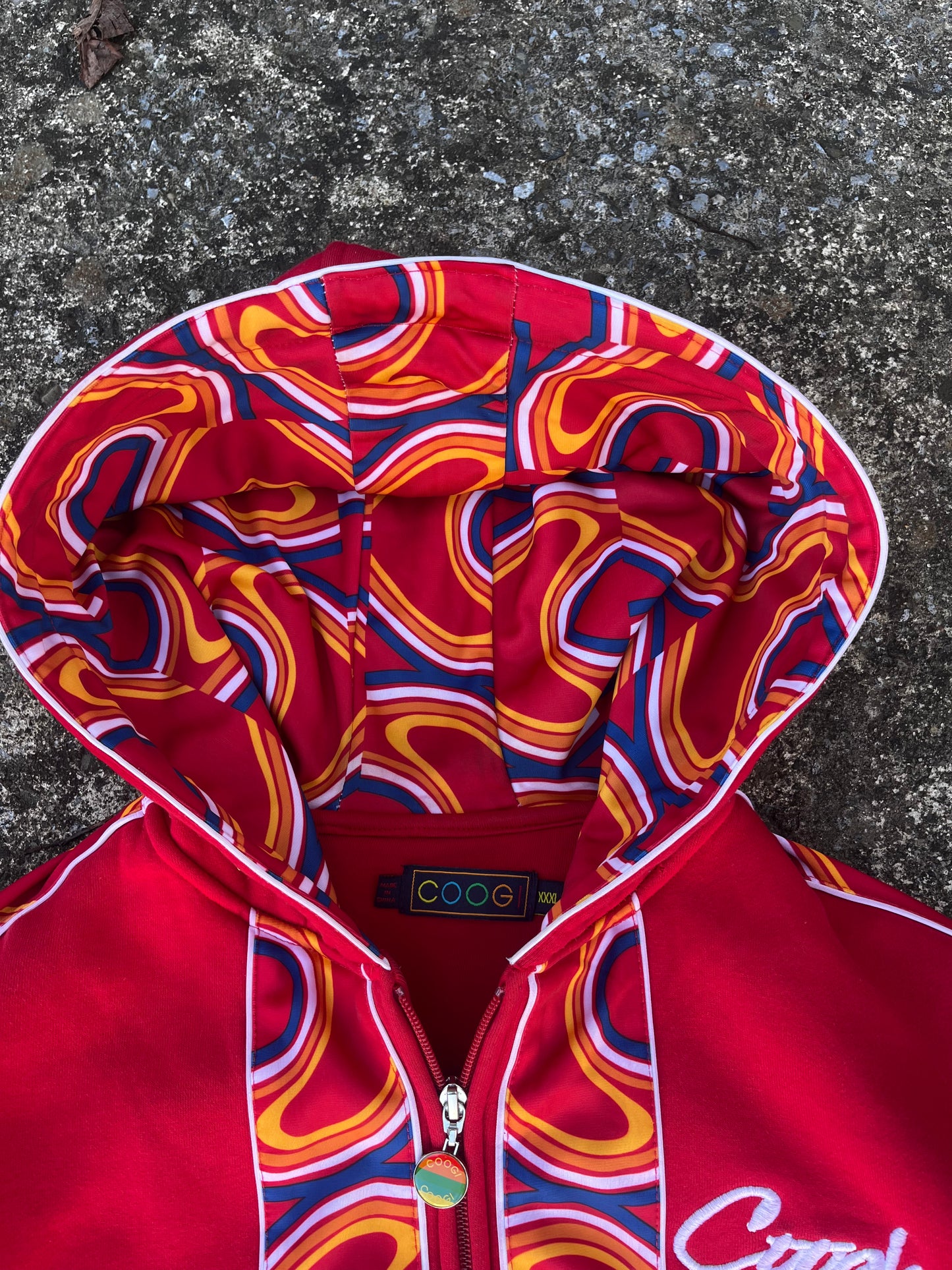 COOGI LINED ZIP UP HOODIE (XXL)