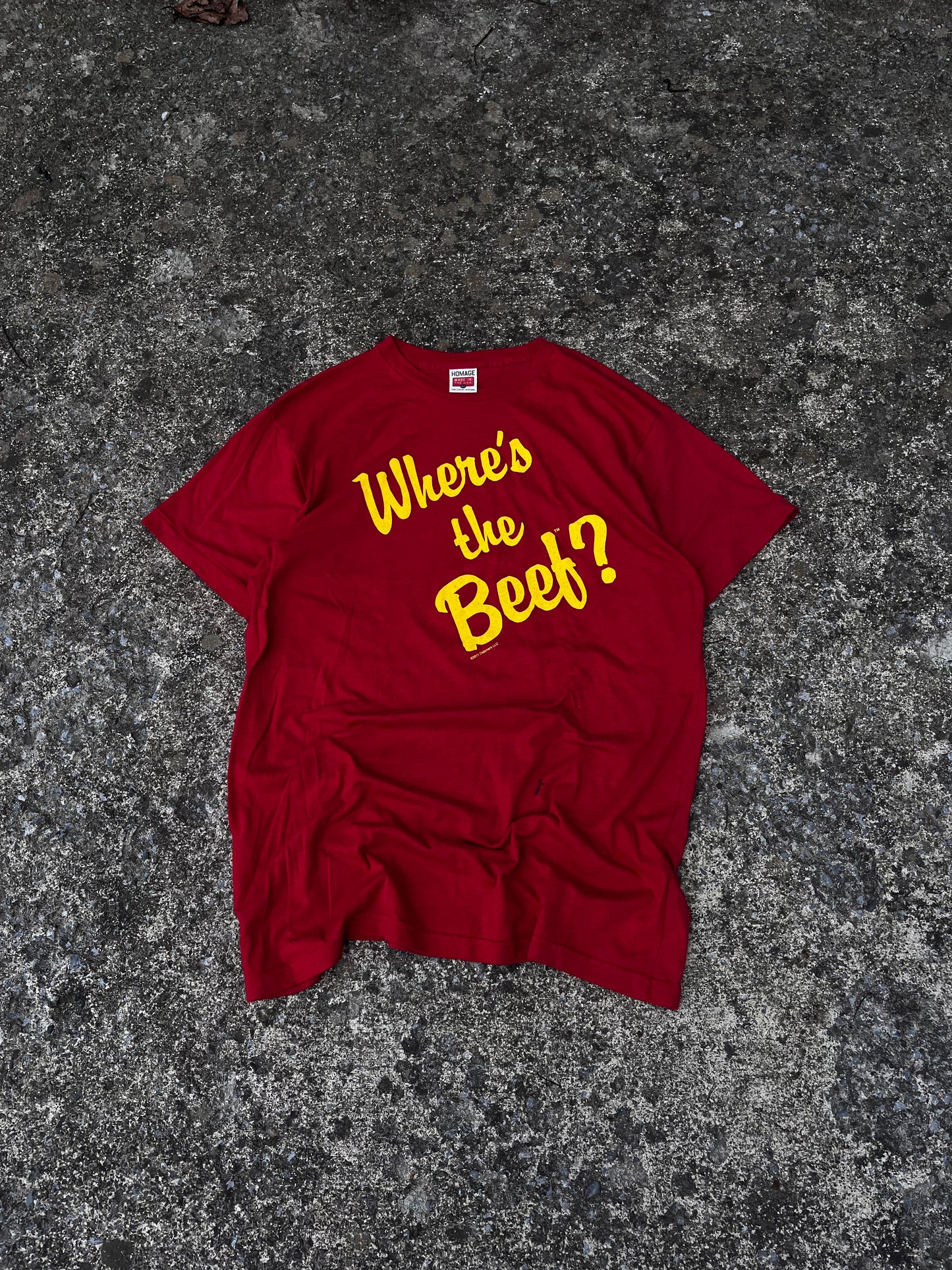 WHERE'S THE BEEF TEE (XL)