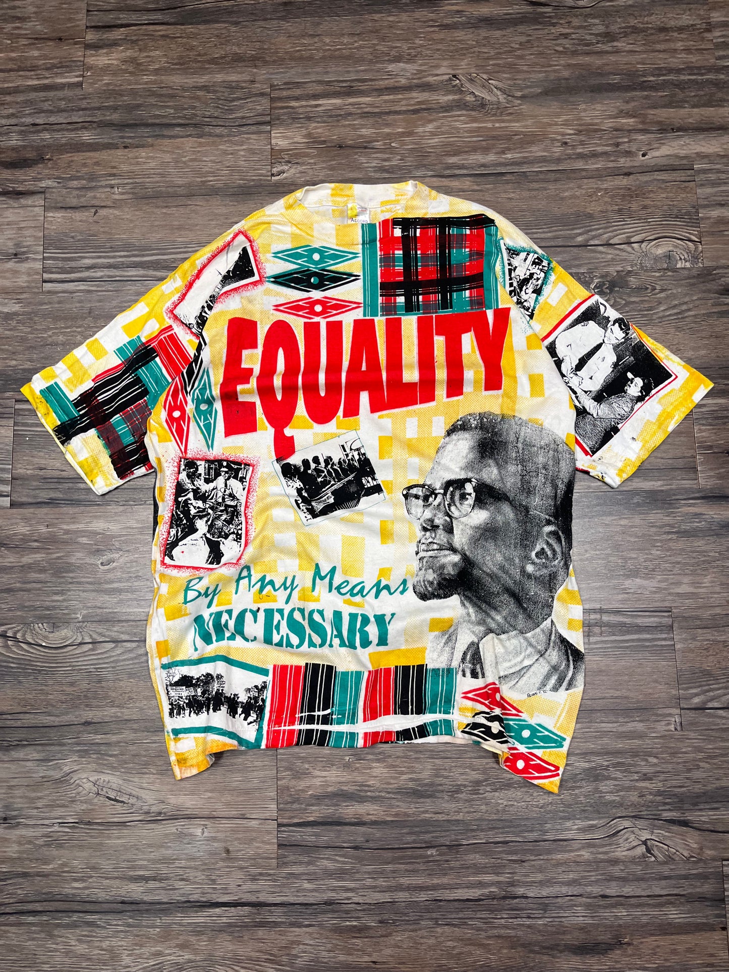 MALCOLM X ALL OVER PRINT TEE (XL)