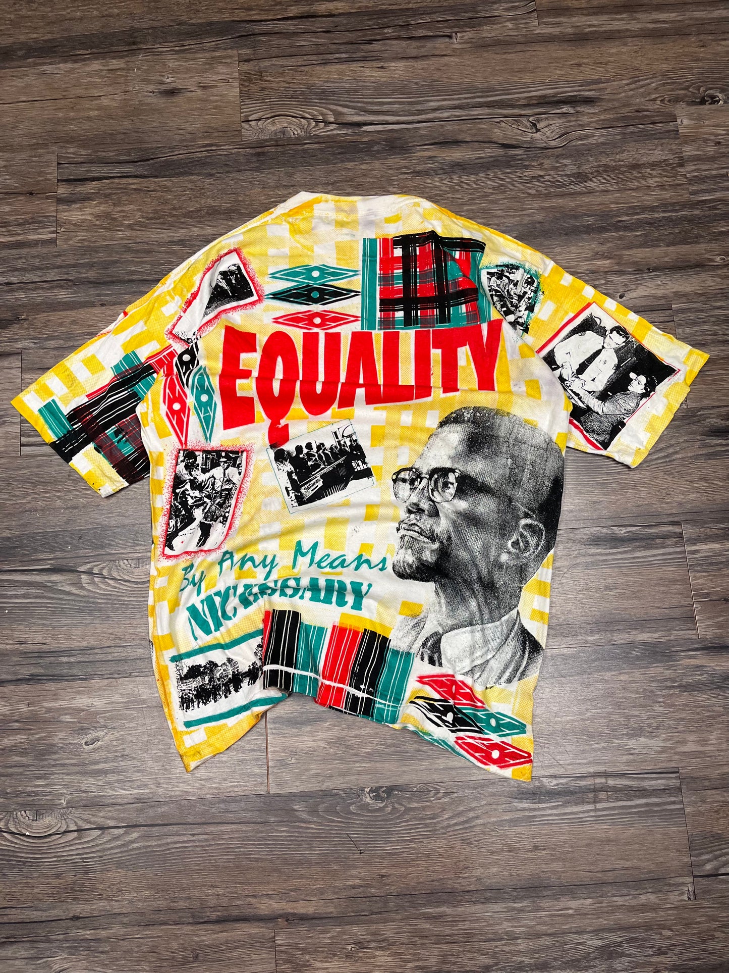MALCOLM X ALL OVER PRINT TEE (XL)