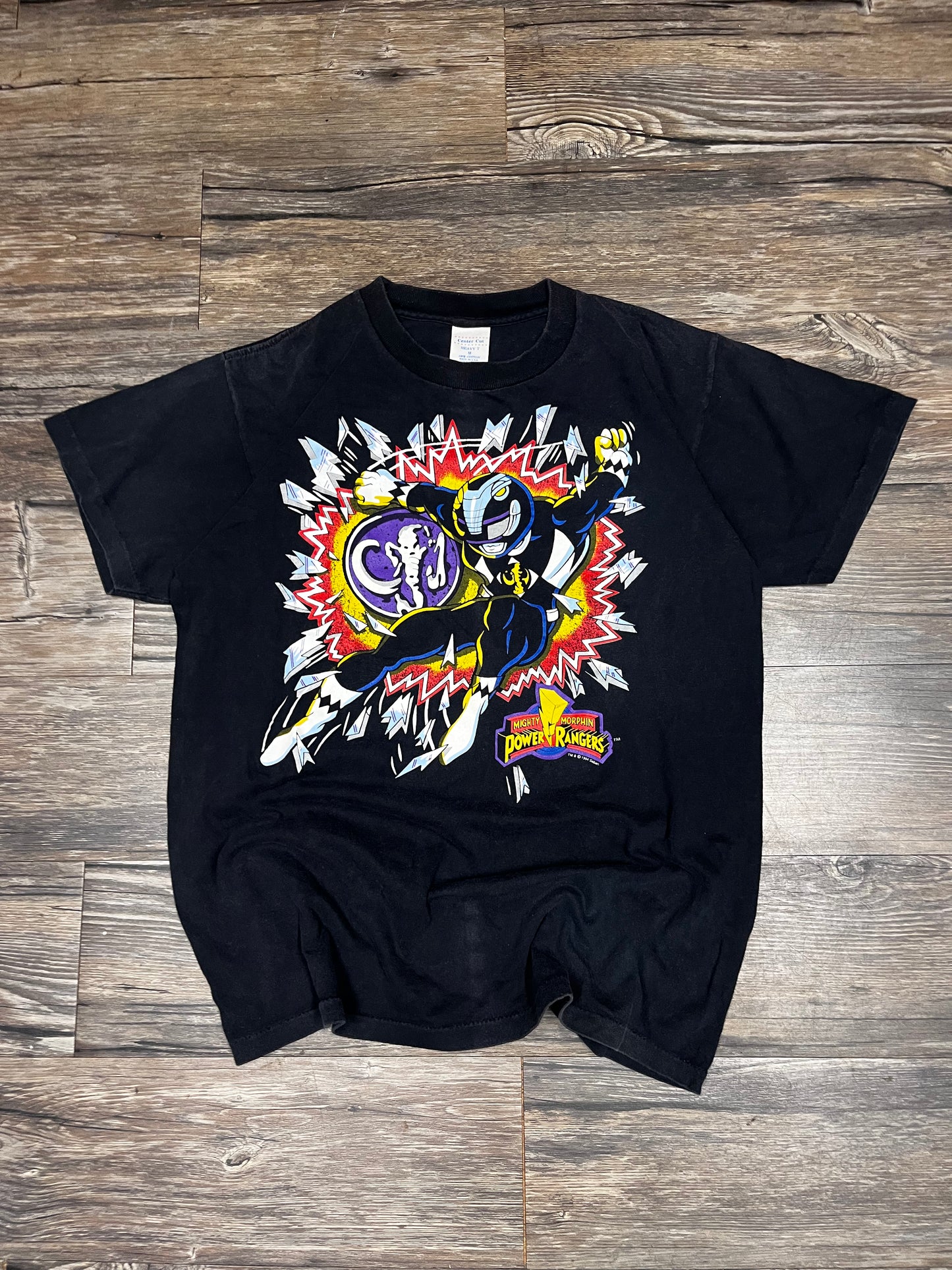 VINTAGE MIGHTY MORPHIN POWER RANGERS TEE (M)