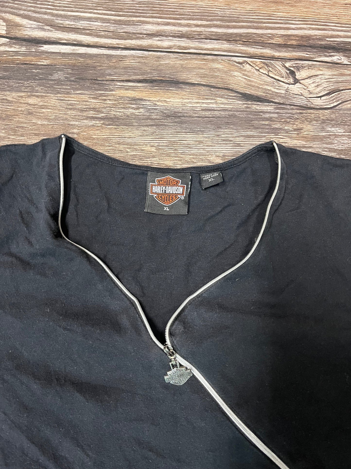 HARLEY DAVIDSON ZIP UP TEE (M)