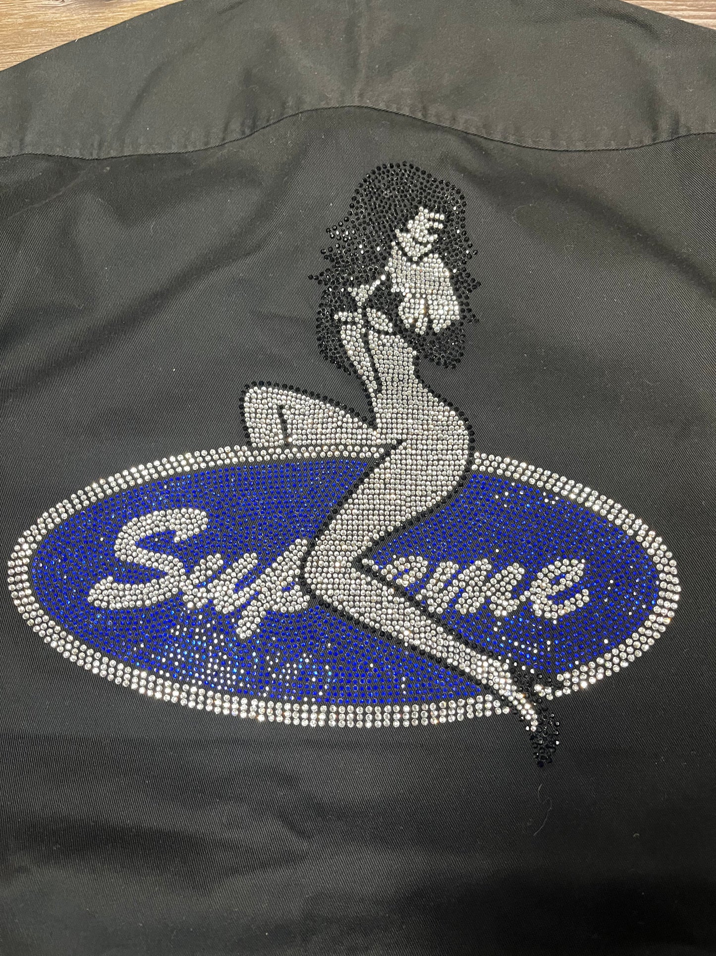 SUPREME RHINESTONE WORK SHIRT (M)